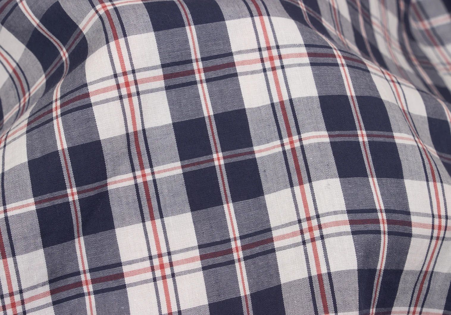 Junya Watanabe Short-Sleeve Check Shirt in Navy and White, Size XS Size US XS / EU 42 / 0 - 12 Thumbnail