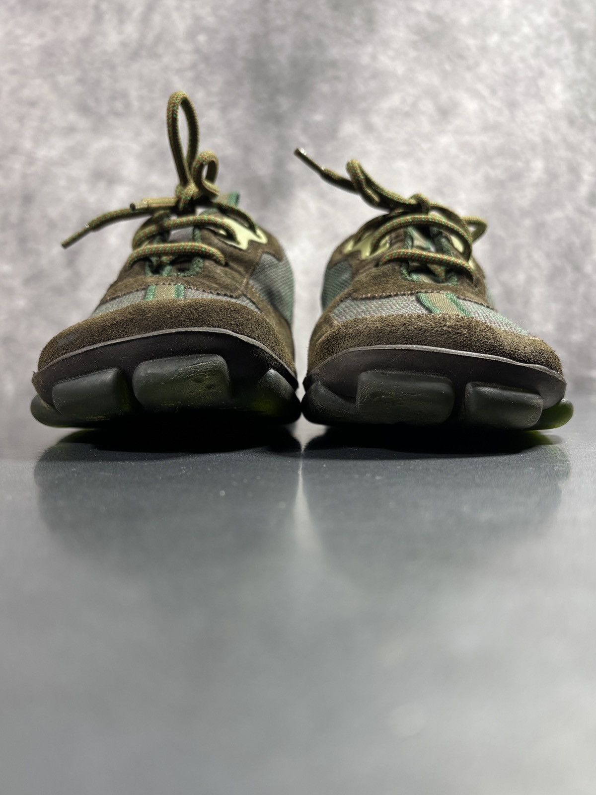 Miu Miu F/W 1999 Miu Miu Runway Sneakers Suede Square Toe Green Shoe Size US 7 / IT 37 - 13 Thumbnail
