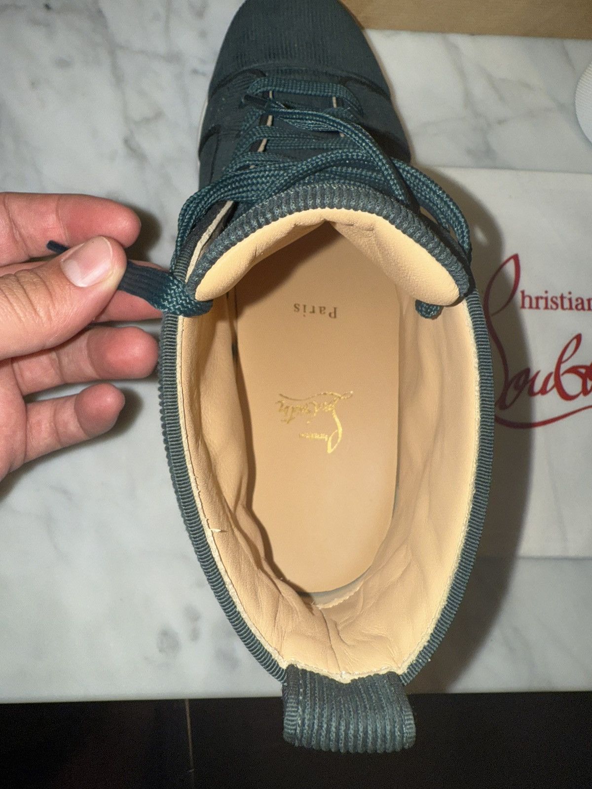 Christian Louboutin Louis Orlato Flat - Velvet Courduroy - Vosges Size US 9 / EU 42 - 8 Thumbnail