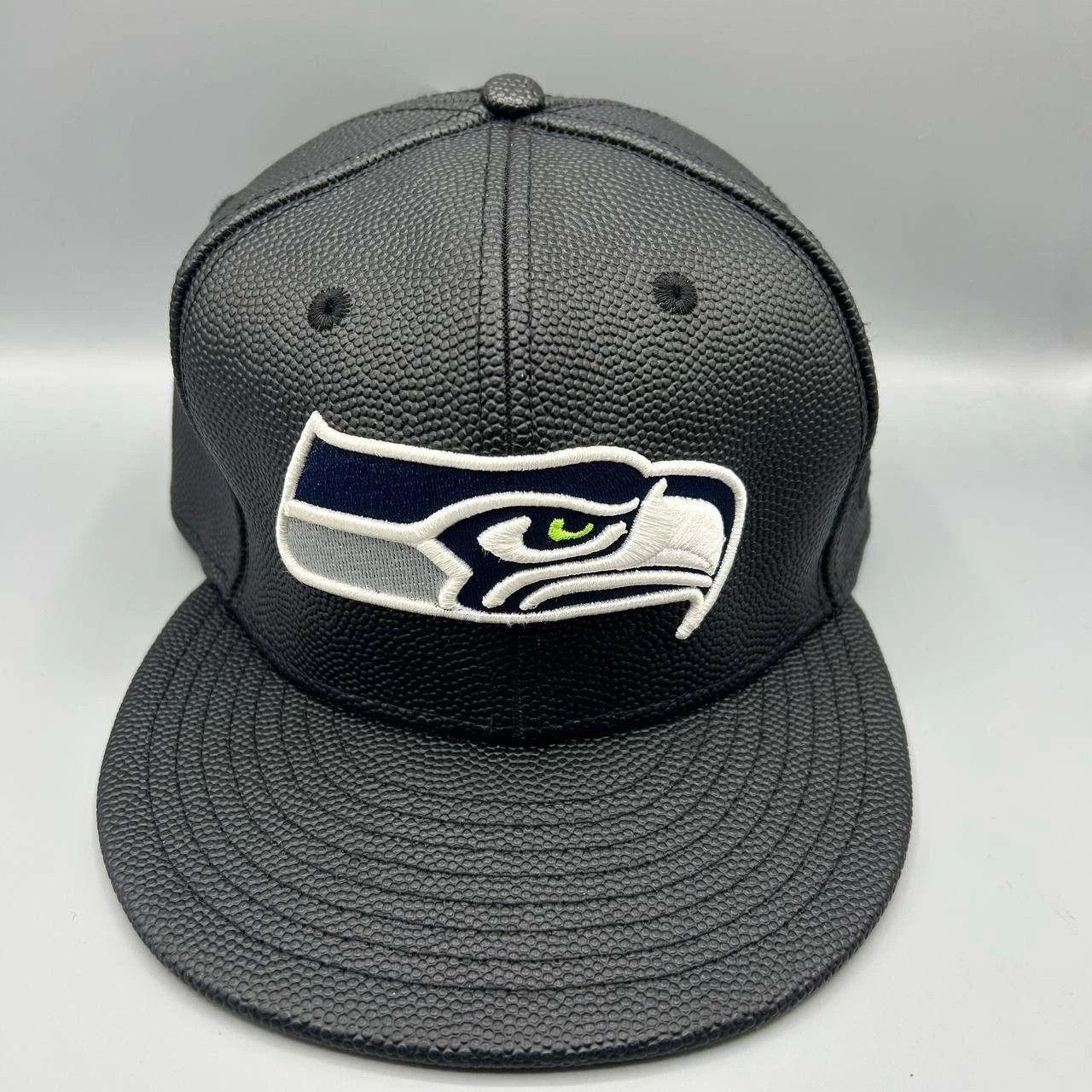 New Era Seattle Seahawks Hat Men 9Fifty New Era Strap Back Cap M-L Size ONE SIZE - 1 Thumbnail
