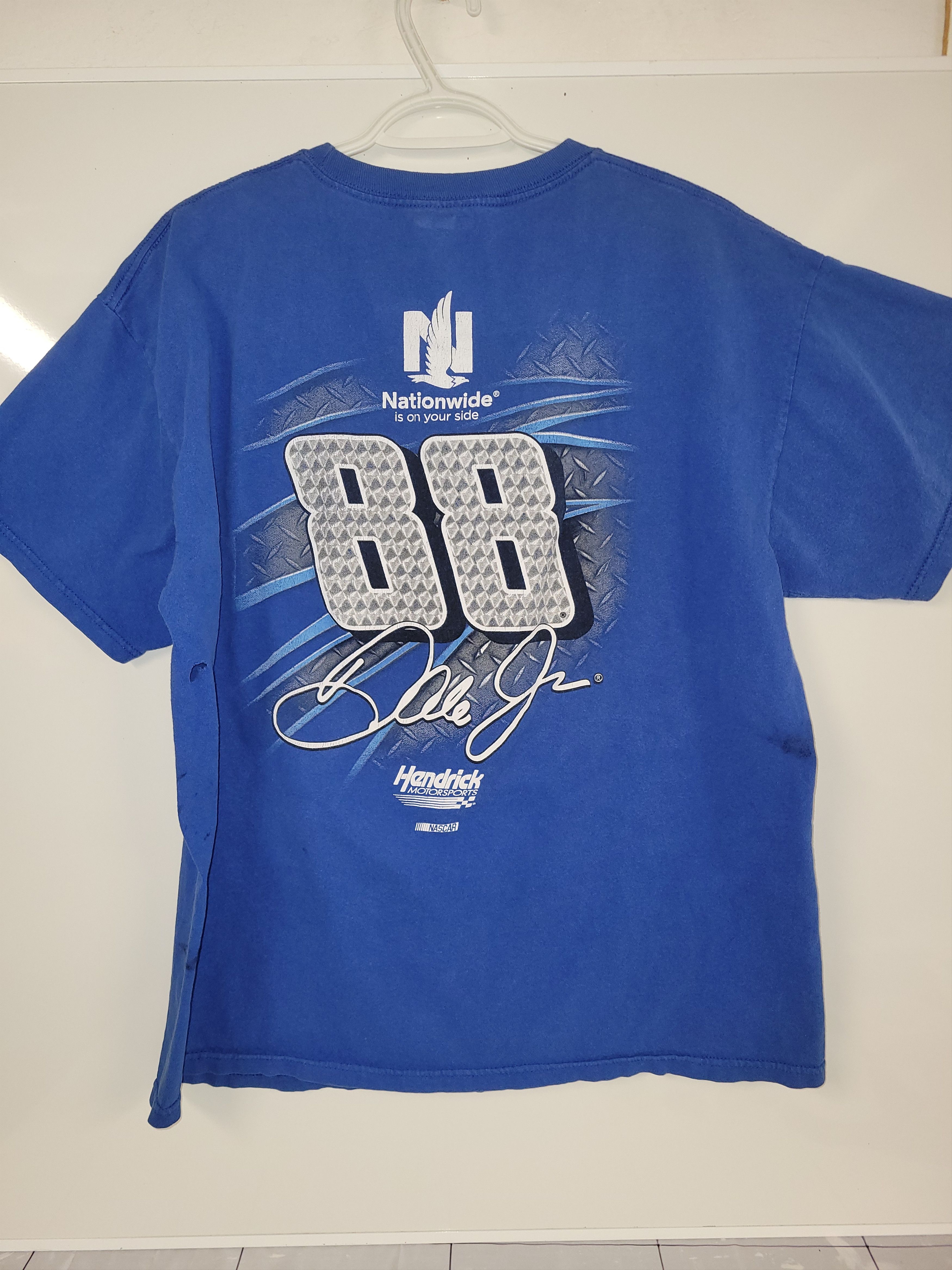 NASCAR Two Dale JR Nascar tshirts, Red and Blue XL Size US XL / EU 56 / 4 - 5 Thumbnail
