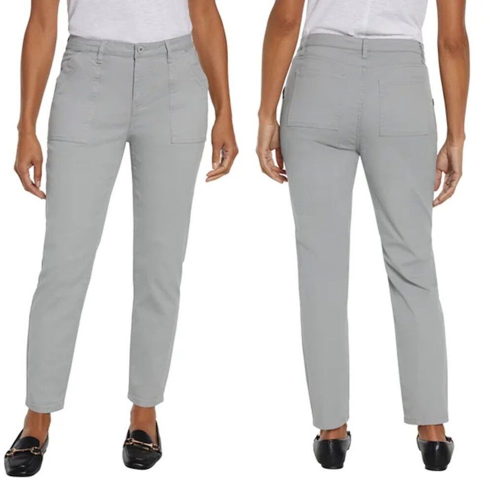 Banana Republic NWT New Banana Republic High Rise Twill Grey Pants Jeans Si Size 32" / US 10 / IT 46 - 1 Thumbnail