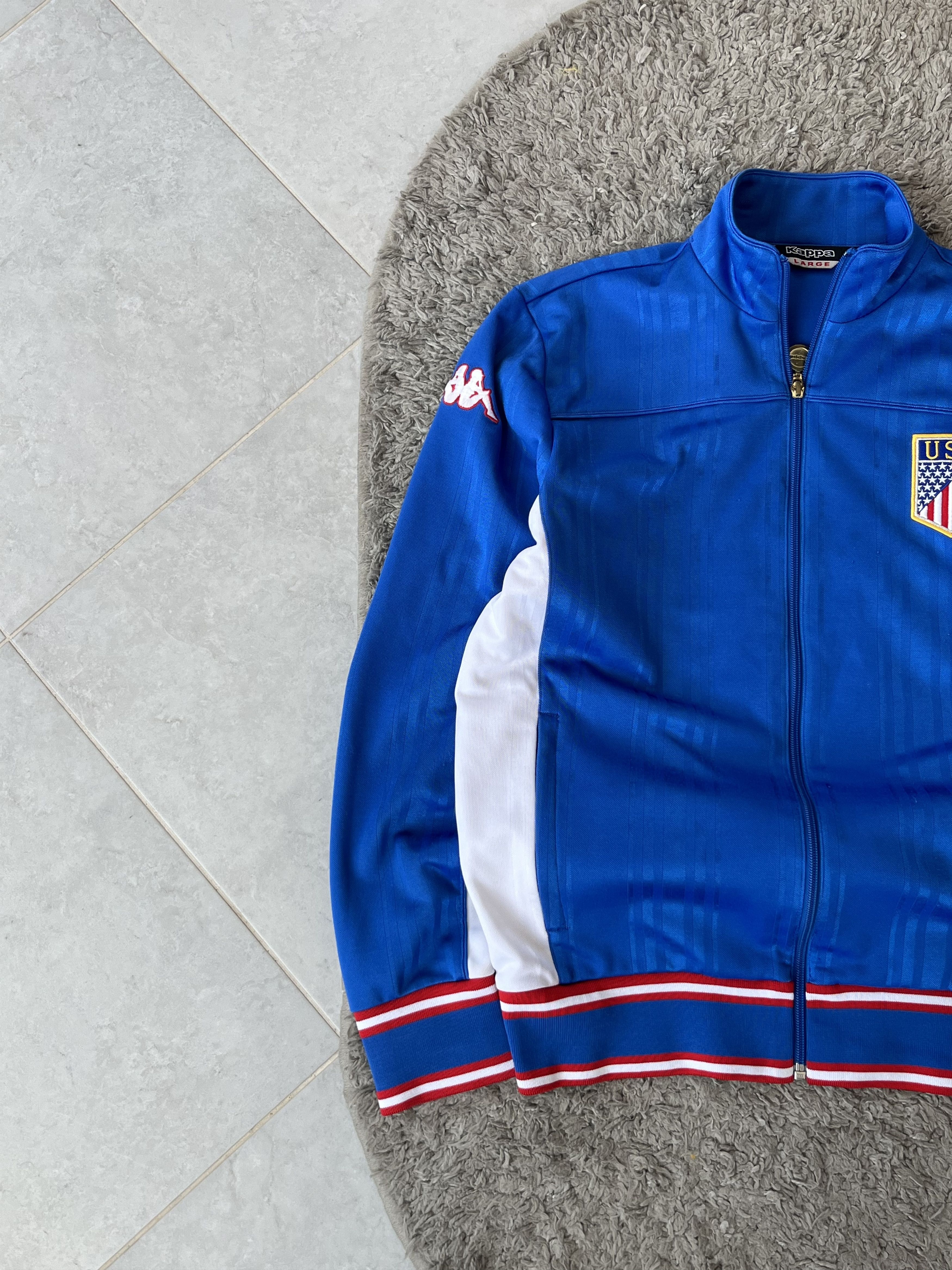 Kappa KAPPA USA Vintage Jersey Olimpic Full Zip Sweatshirt Size US L / EU 52-54 / 3 - 3 Thumbnail