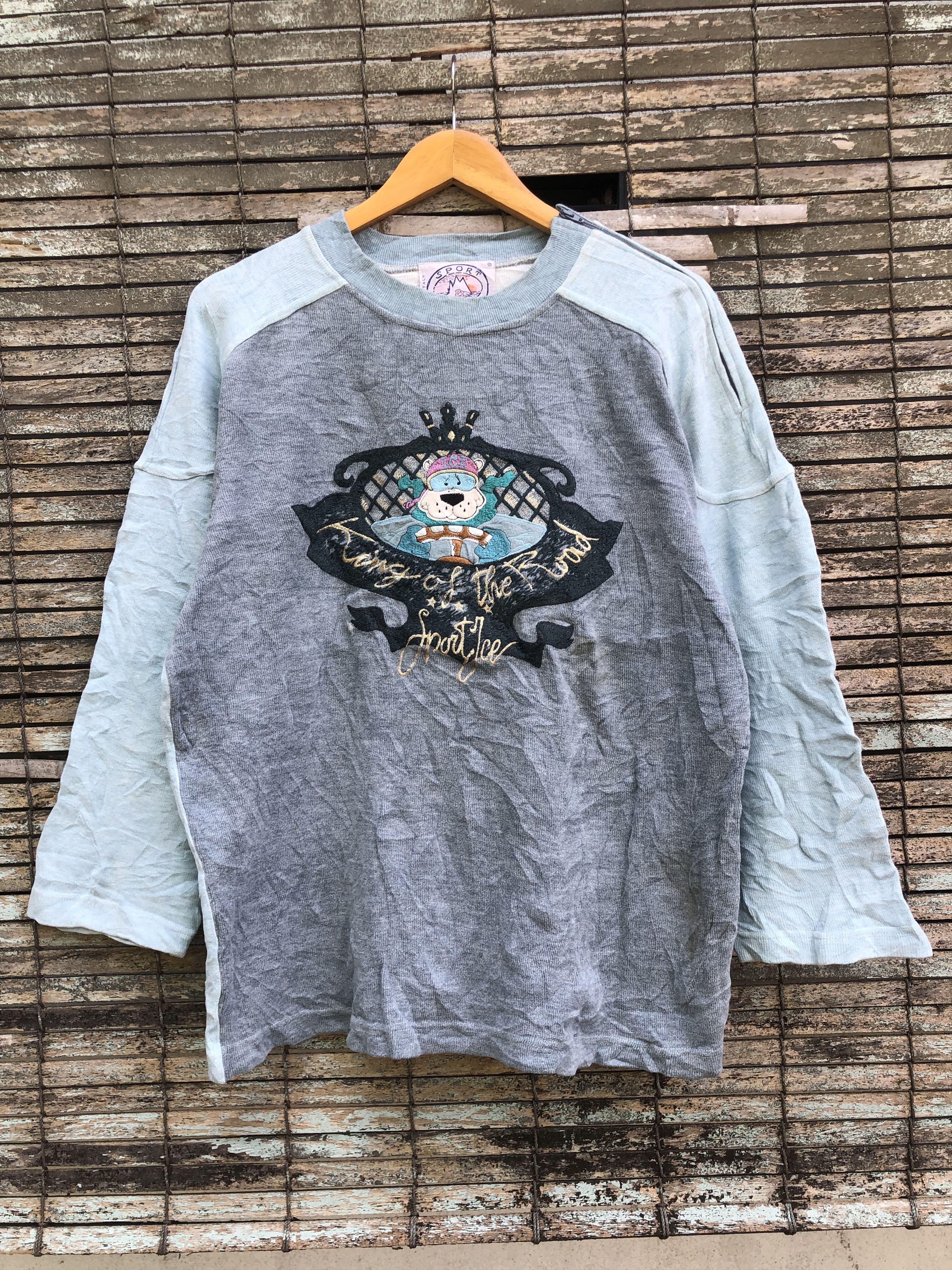 Vintage Vtg Archiv Sport Iceberg King Of The Road Embroidery Sweater Size US M / EU 48-50 / 2 - 1 Thumbnail