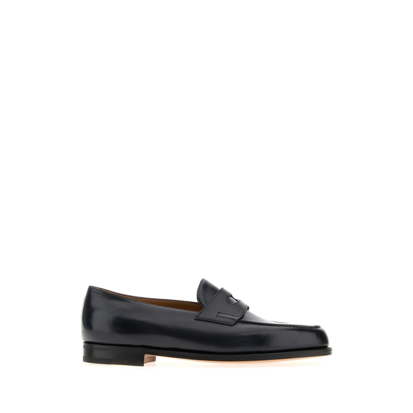 JOHN LOBB Lopez Midnight Blue Leather Loafers New And Authen