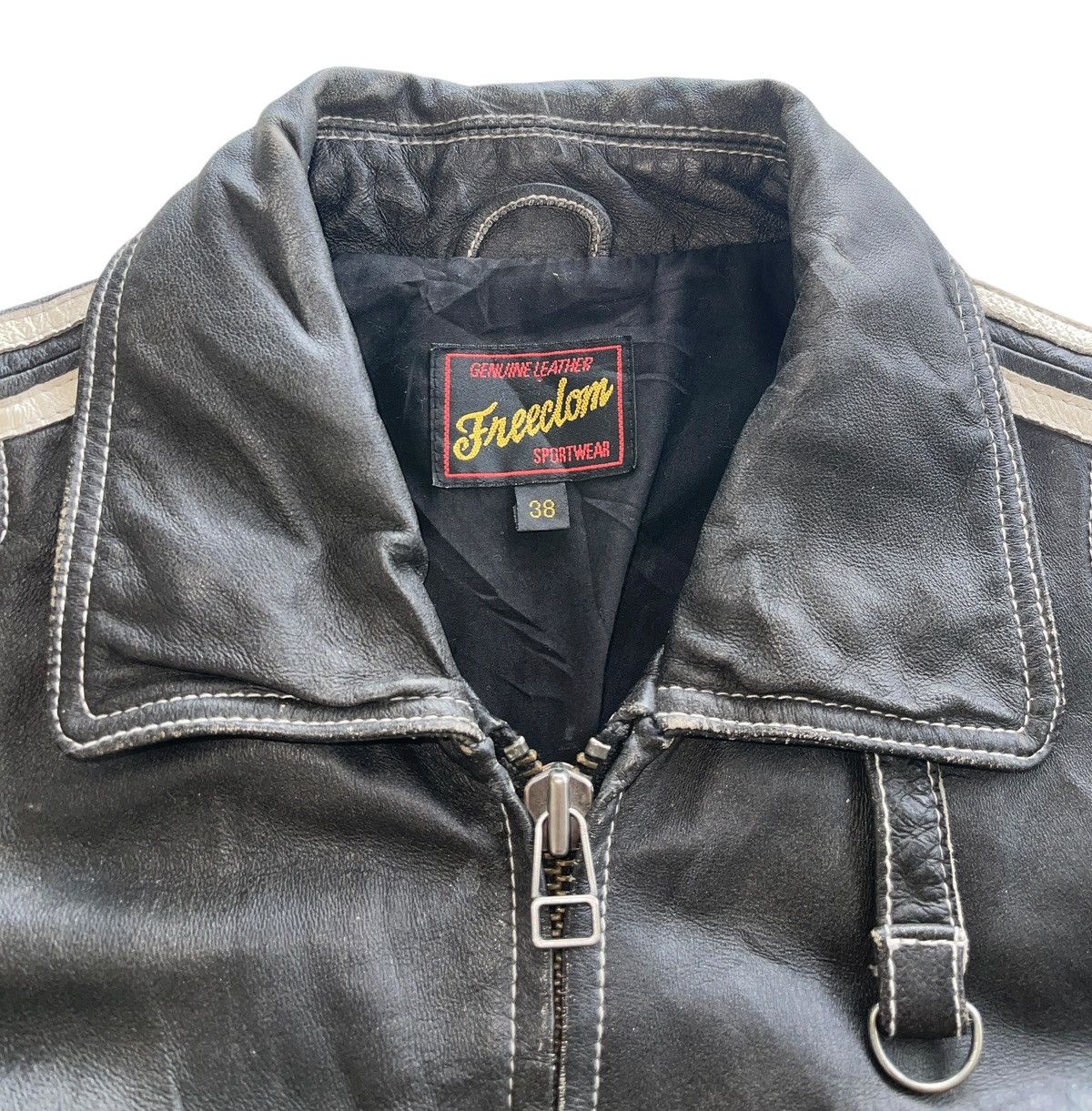 Vintage Freedom Leather Bikers Jacket Size US M / EU 48-50 / 2 - 19 Thumbnail