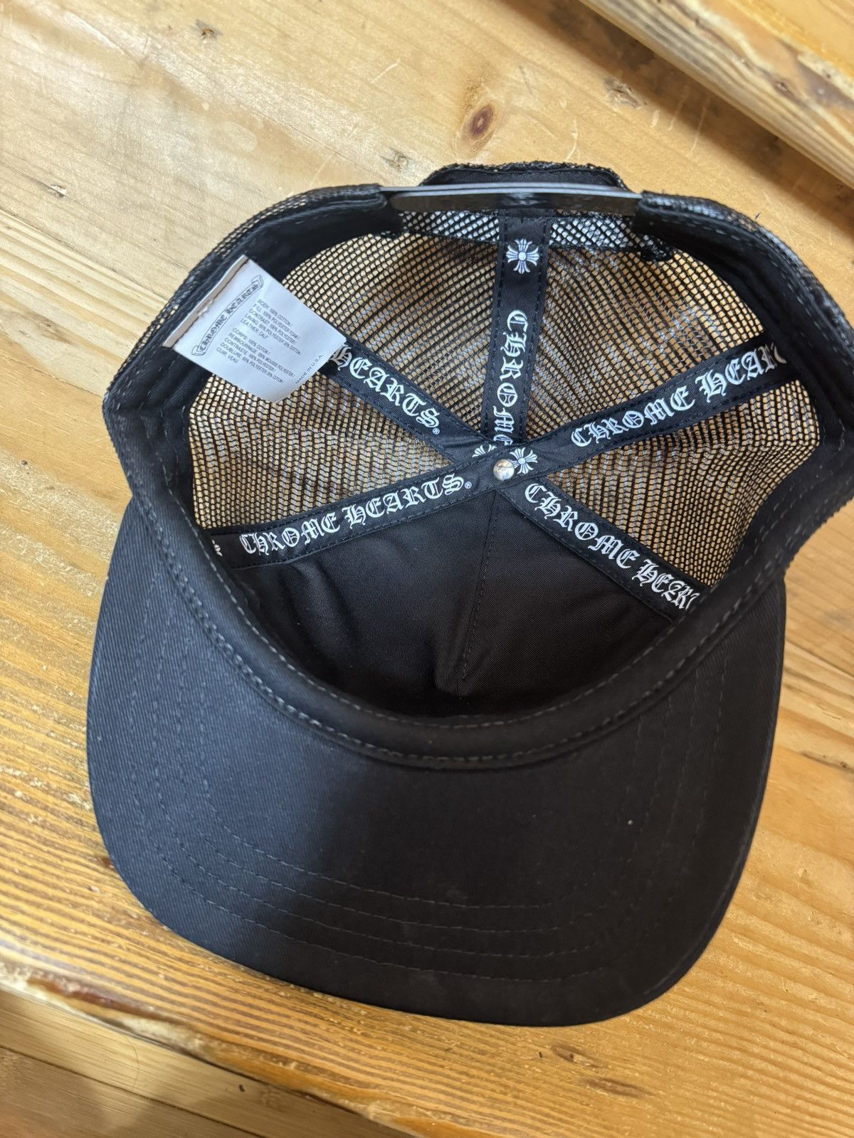 Chrome Hearts Chrome Hearts Cemetery Trucker Black with Pony Hair - OS Size ONE SIZE - 10 Thumbnail