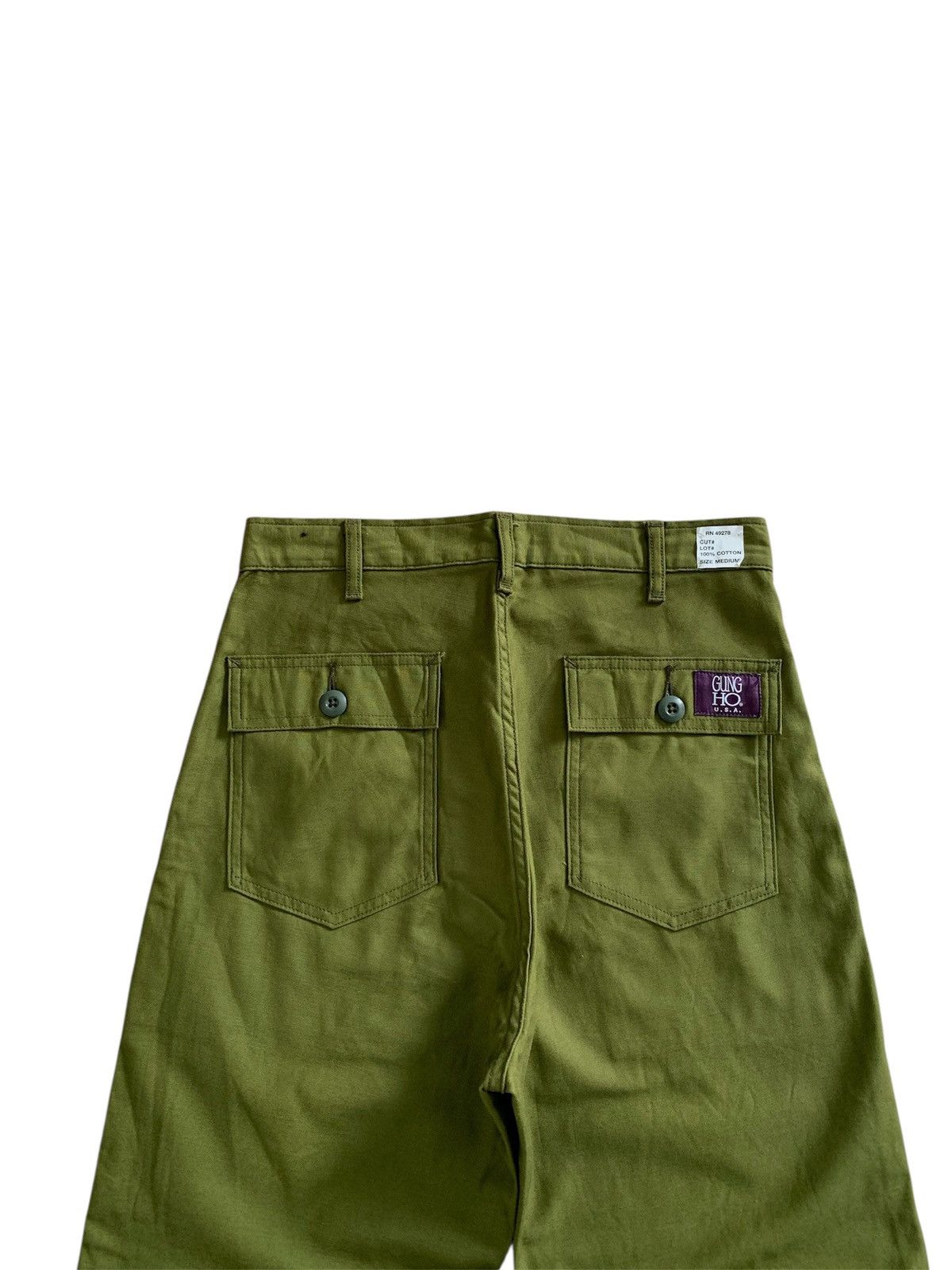 Japanese Brand GungHo USA Military Sateen 107-OG Trousers Size US 30 / EU 46 - 4 Thumbnail