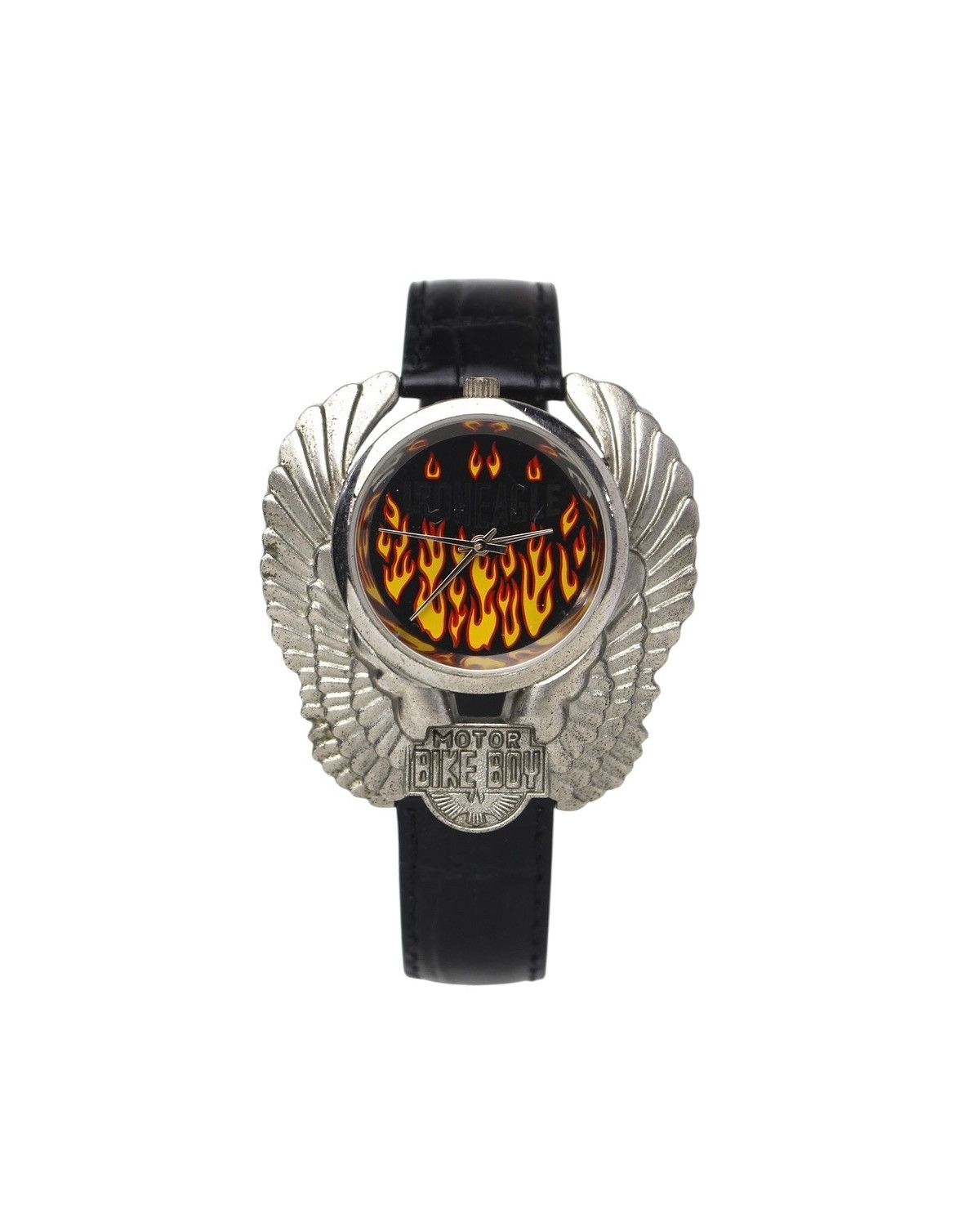 Japanese Brand 1990S IRON EAGLE FLAME DIAL BIKER WATCH Size ONE SIZE - 1 Thumbnail