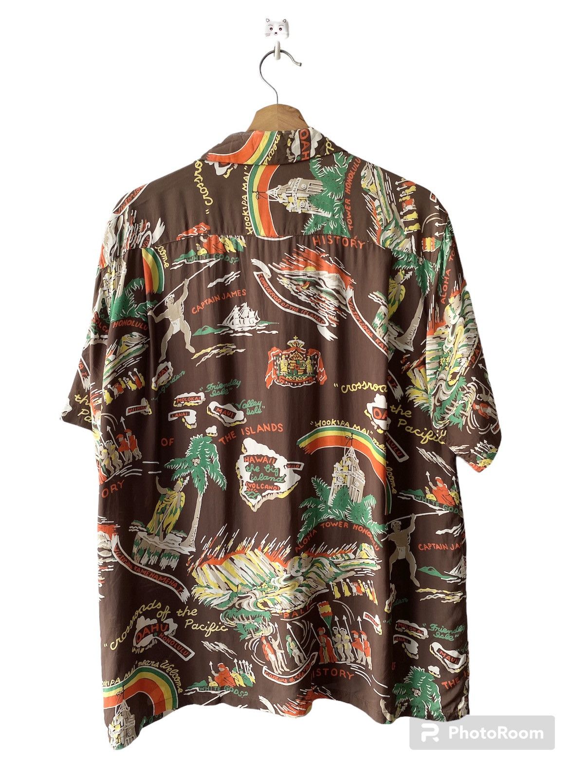 Japanese Brand × Sun Surf Allen & Hanson Brown History Of The Island Hawaiian Shirt Size US L / EU 52-54 / 3 - 2 Thumbnail