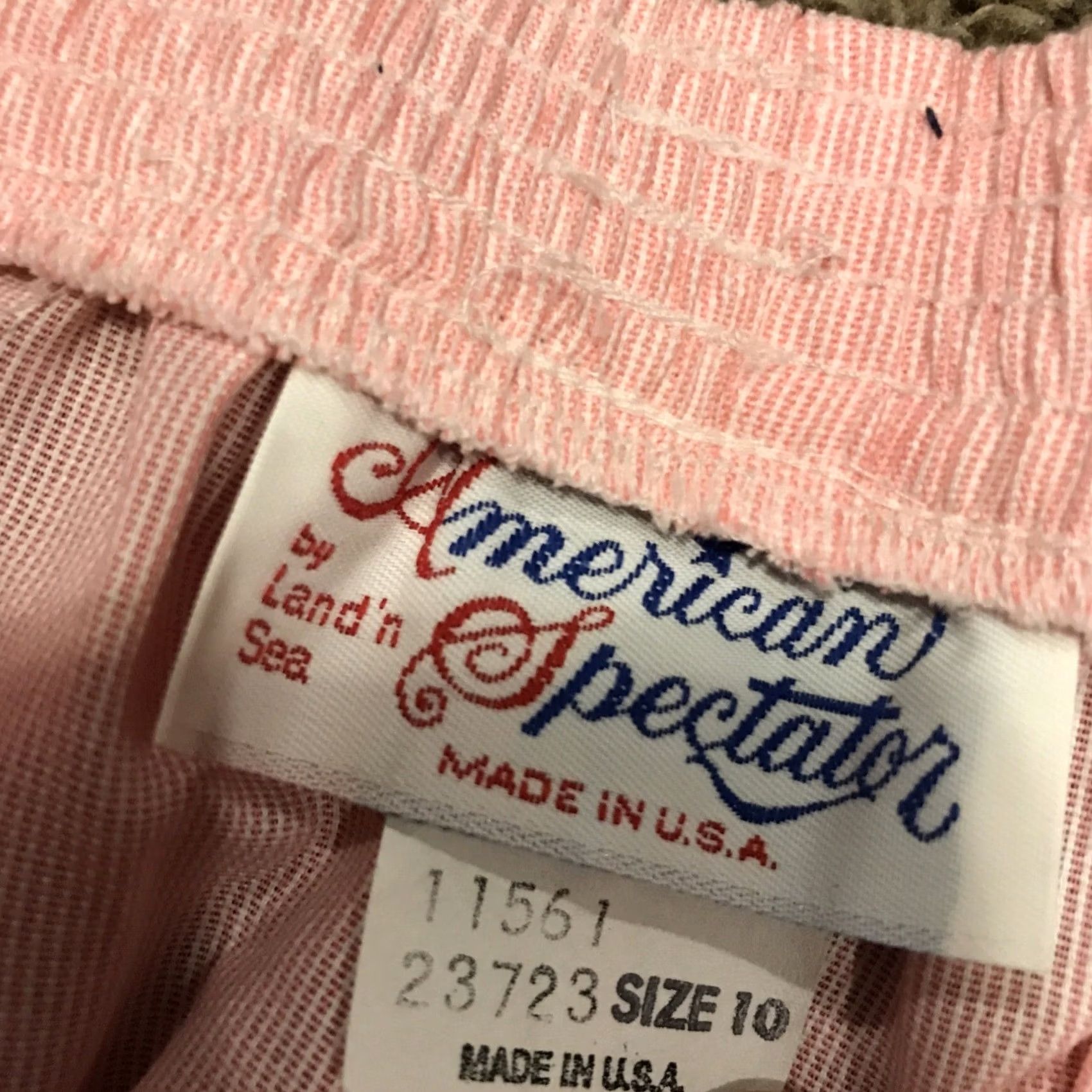 Vintage VINTAGE American Spectator Pants Womens 10P Pink 1990s Secretary/Geek Nylon Polyester Look Mens Womens Girls Size 32" / US 10 / IT 46 - 2 Thumbnail