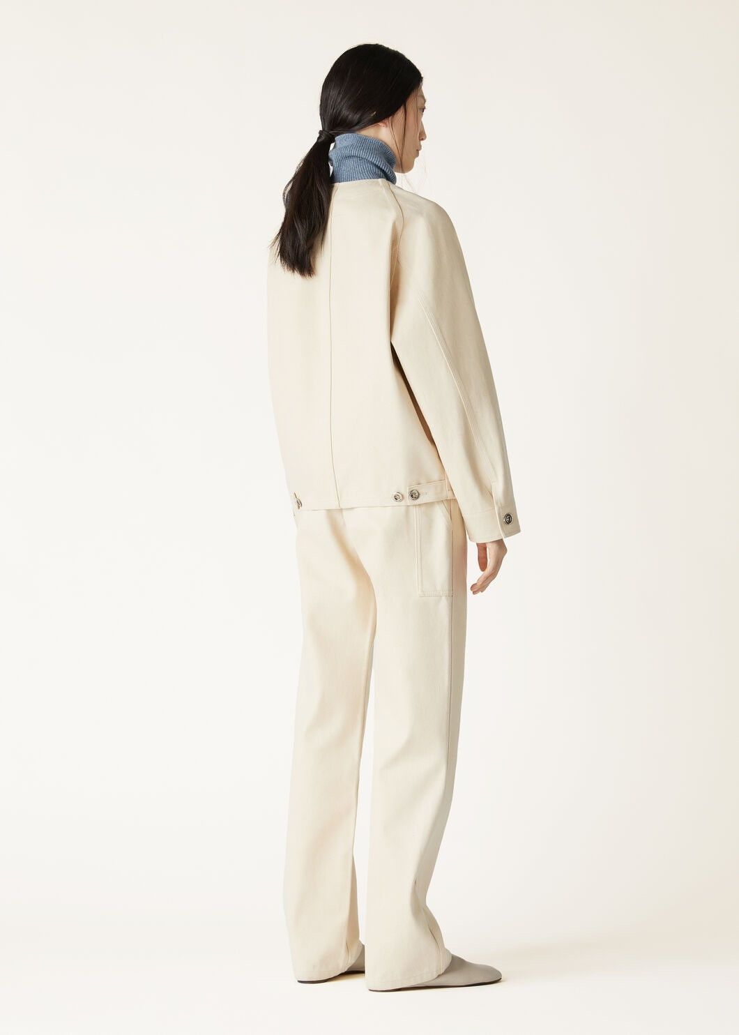 Loro Piana o1srvl11e0825 FAO4199 Carolyn Jacket in Beige Size S / US 4 / IT 40 - 5 Thumbnail