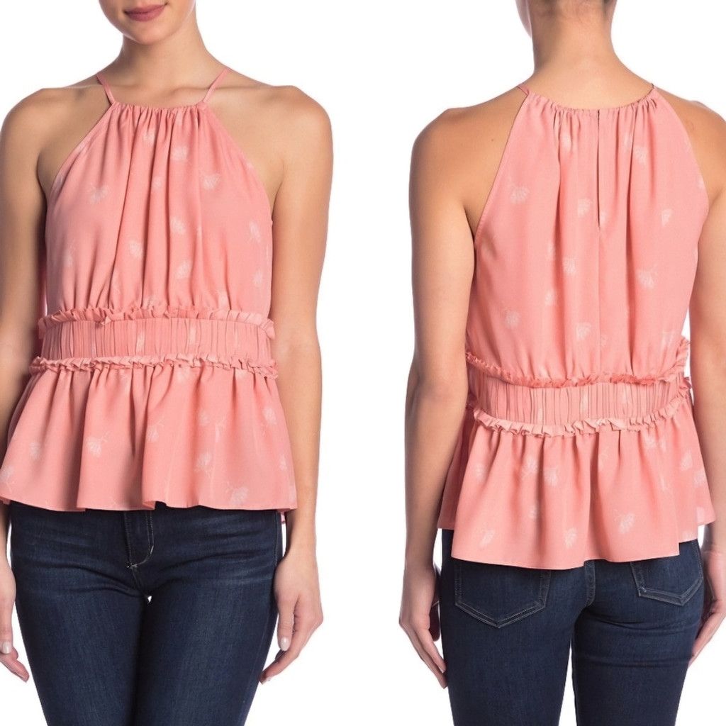 Joie NWT Pink Joie Peplum Tank Size XS / US 0-2 / IT 36-38 - 1 Thumbnail