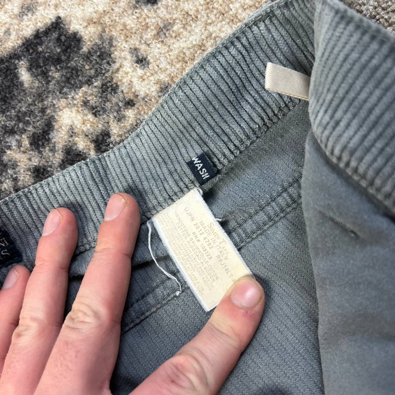 Armani Armani Jeans Metal Logo Corduroy Casual Pants Size US 32 / EU 48 - 10 Thumbnail
