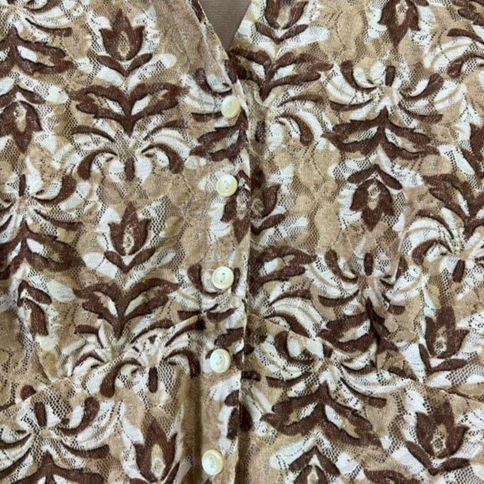 Nine West Nine West Women's Button Up Blouse Small 90s Y2K Size S / US 4 / IT 40 - 6 Thumbnail