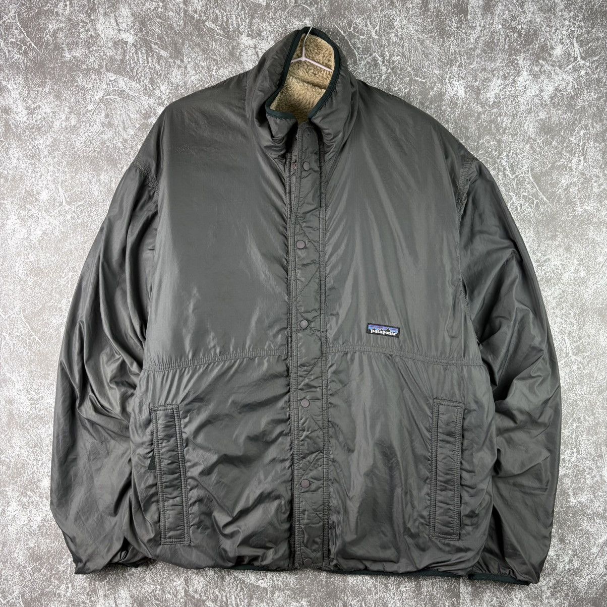 Patagonia × Vintage PATAGONIA '97 Glissade Reversible Pile Jacket,Natural/Ash XL Size US L / EU 52-54 / 3 - 2 Thumbnail