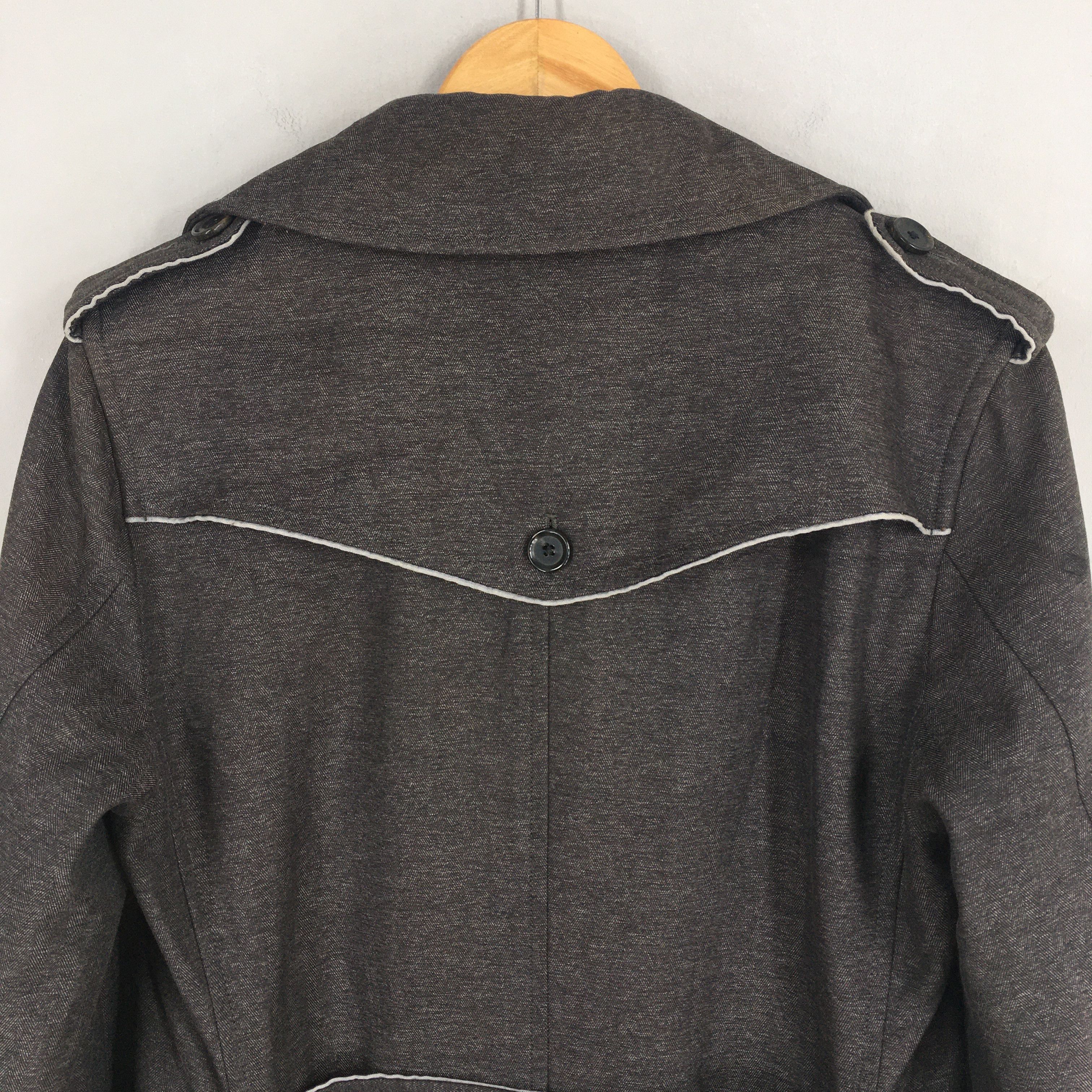 Katharine Hamnett London × Le Grande Bleu (L.G.B.) × Vintage Vintage Katharine Hamnett London Women Long Jacket Medium Size M / US 6-8 / IT 42-44 - 9 Thumbnail