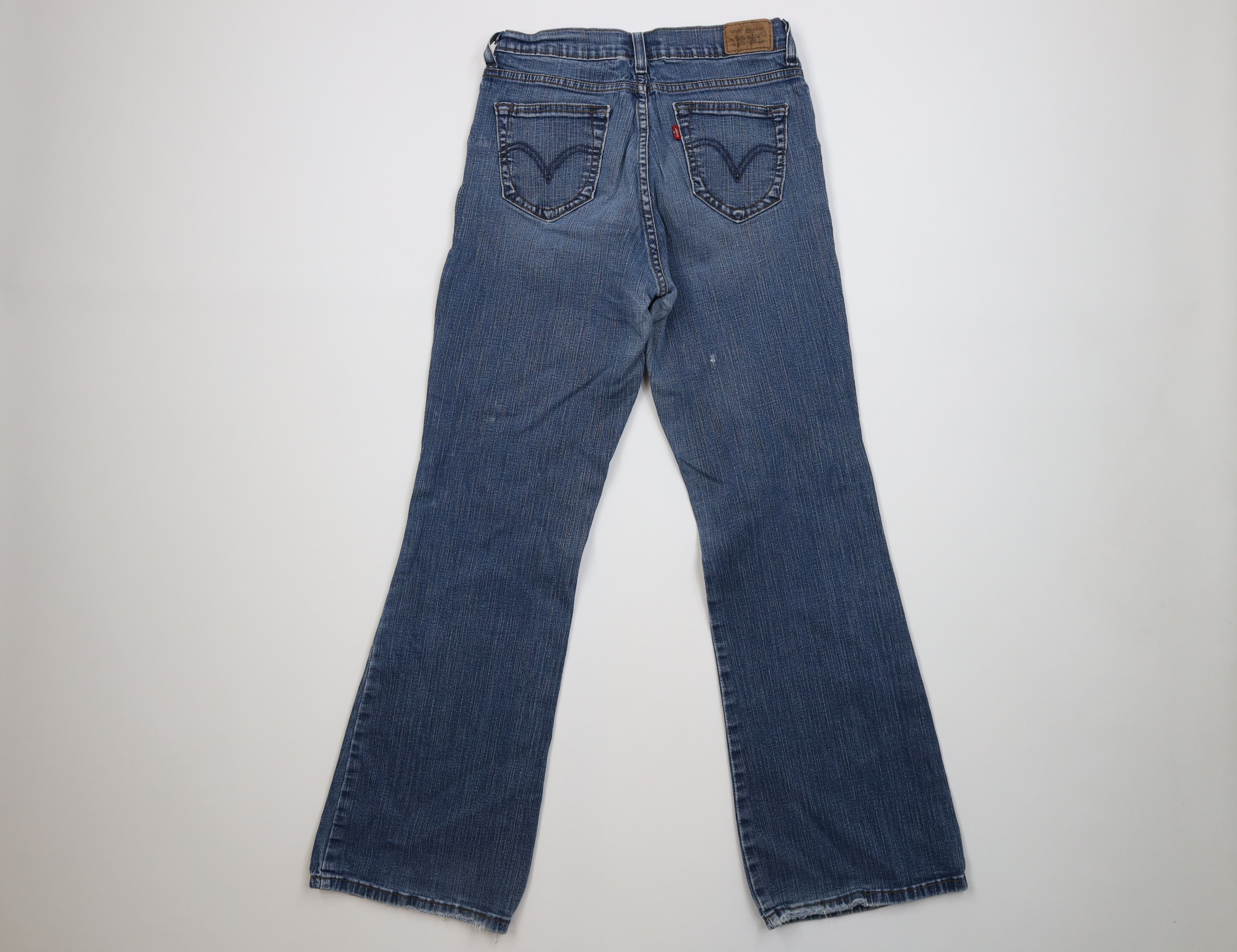 Levi's Vintage Y2K Levis 548 Slimming Stretch Flared Jeans Size 30" / US 8 / IT 44 - 9 Thumbnail