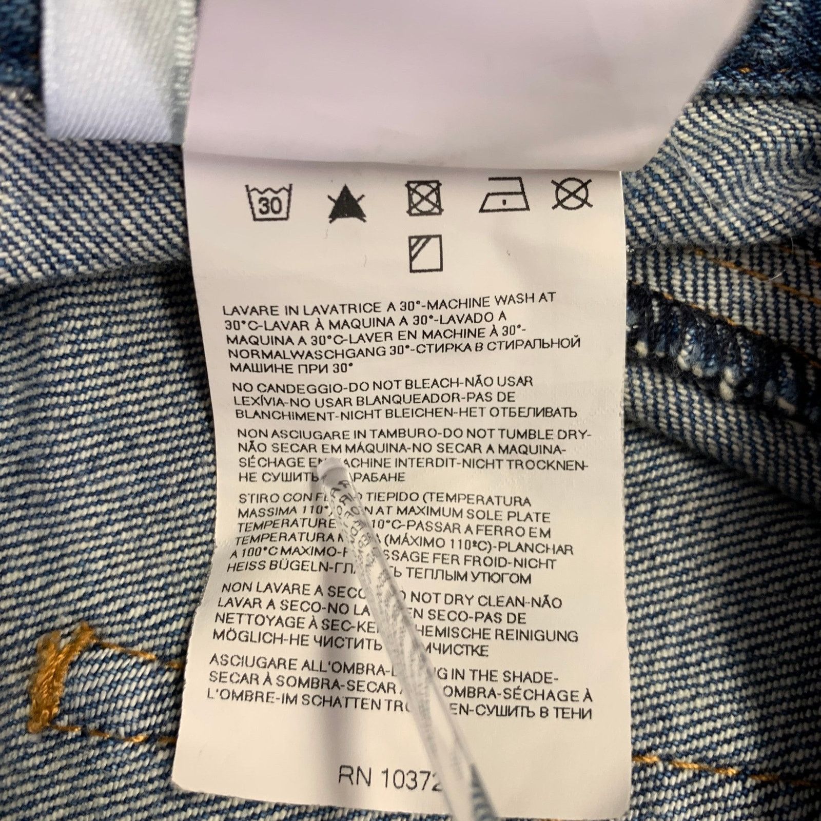 Other ARMANI JEANS Size 32 Blue Cotton Blend Button Fly Jeans Size US 32 / EU 48 - 5 Thumbnail