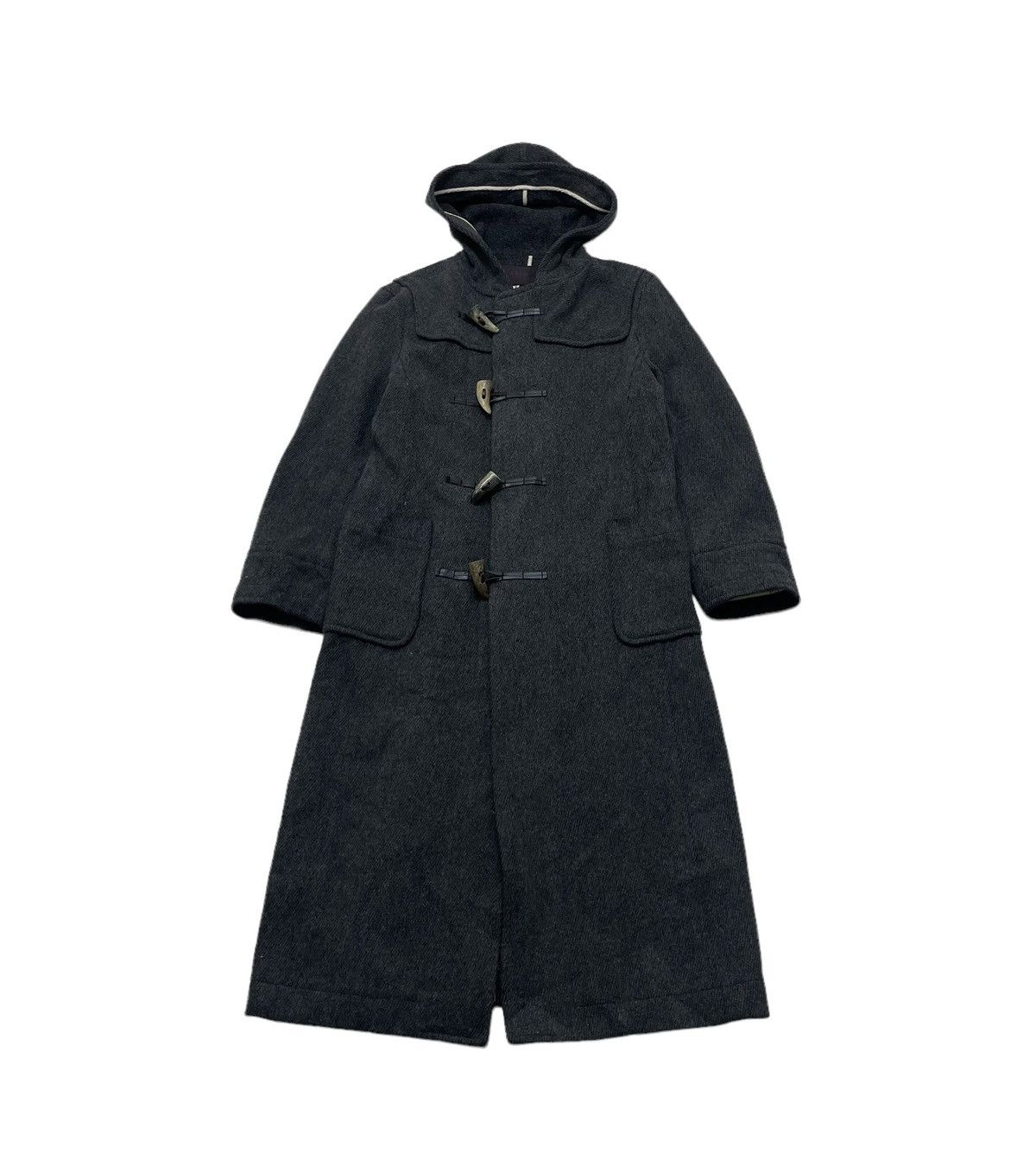 Designer × Japanese Brand × Yohji Yamamoto 💥Takeo Kikuchi Over Coat Duffle Jacket Size US M / EU 48-50 / 2 - 3 Thumbnail
