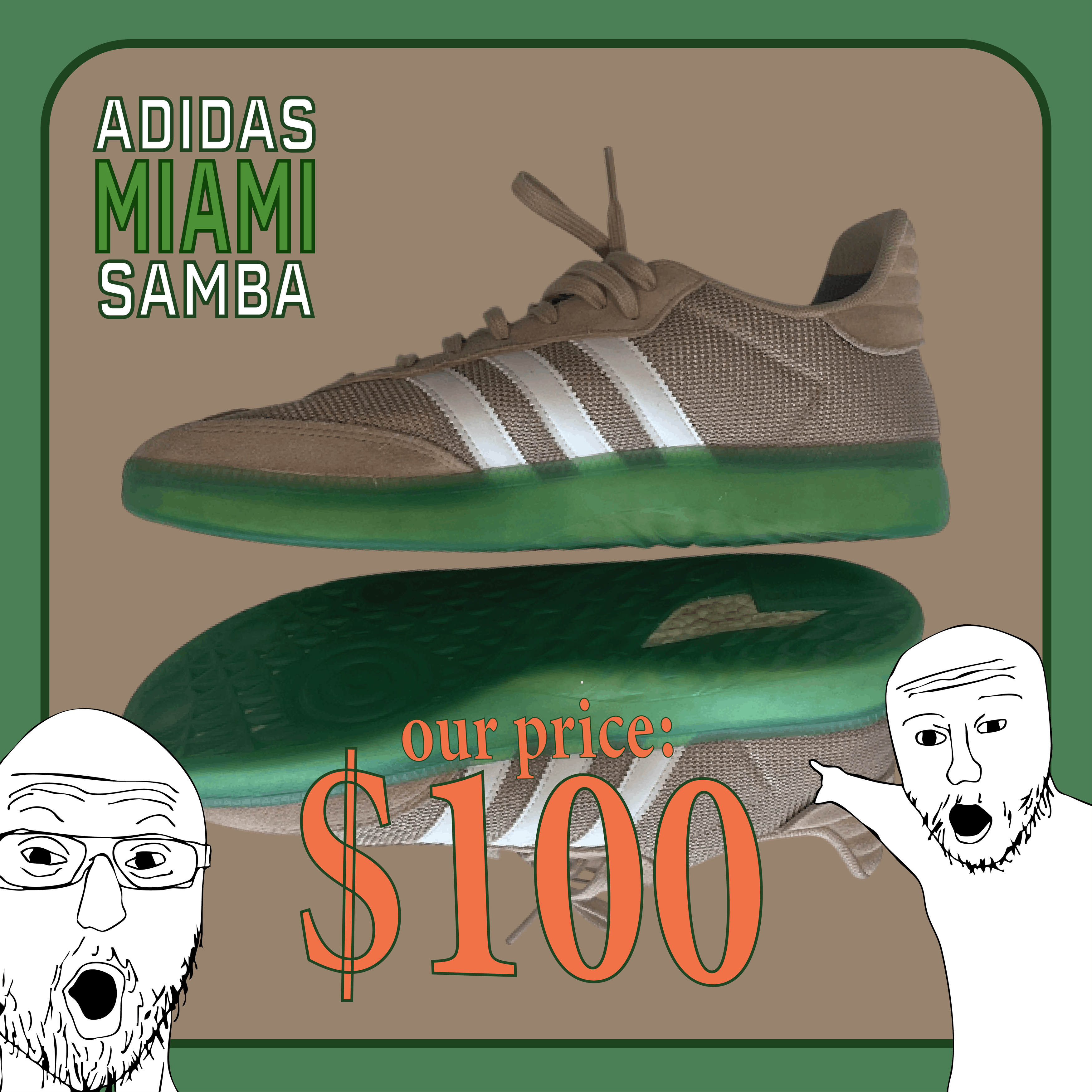 Adidas Adidas Samba RM "Miami" Size 12!!! Size US 12 / EU 45 - 3 Thumbnail