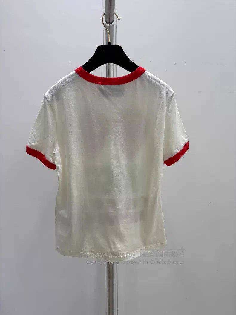 Gucci Gucci Strawberry sequin short-sleeved T-shirt Size S / US 4 / IT 40 - 2 Thumbnail