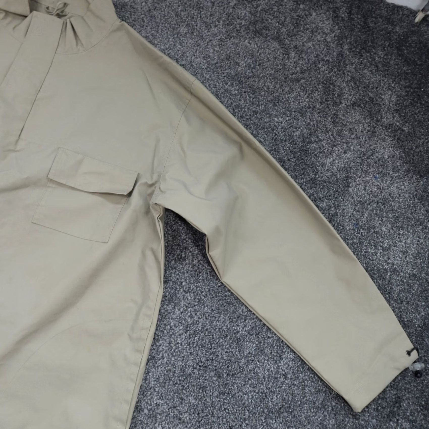 Vintage James Derby Jacket XL Men's Beige 1/4 Zip 100% PVC Size US XL / EU 56 / 4 - 3 Thumbnail