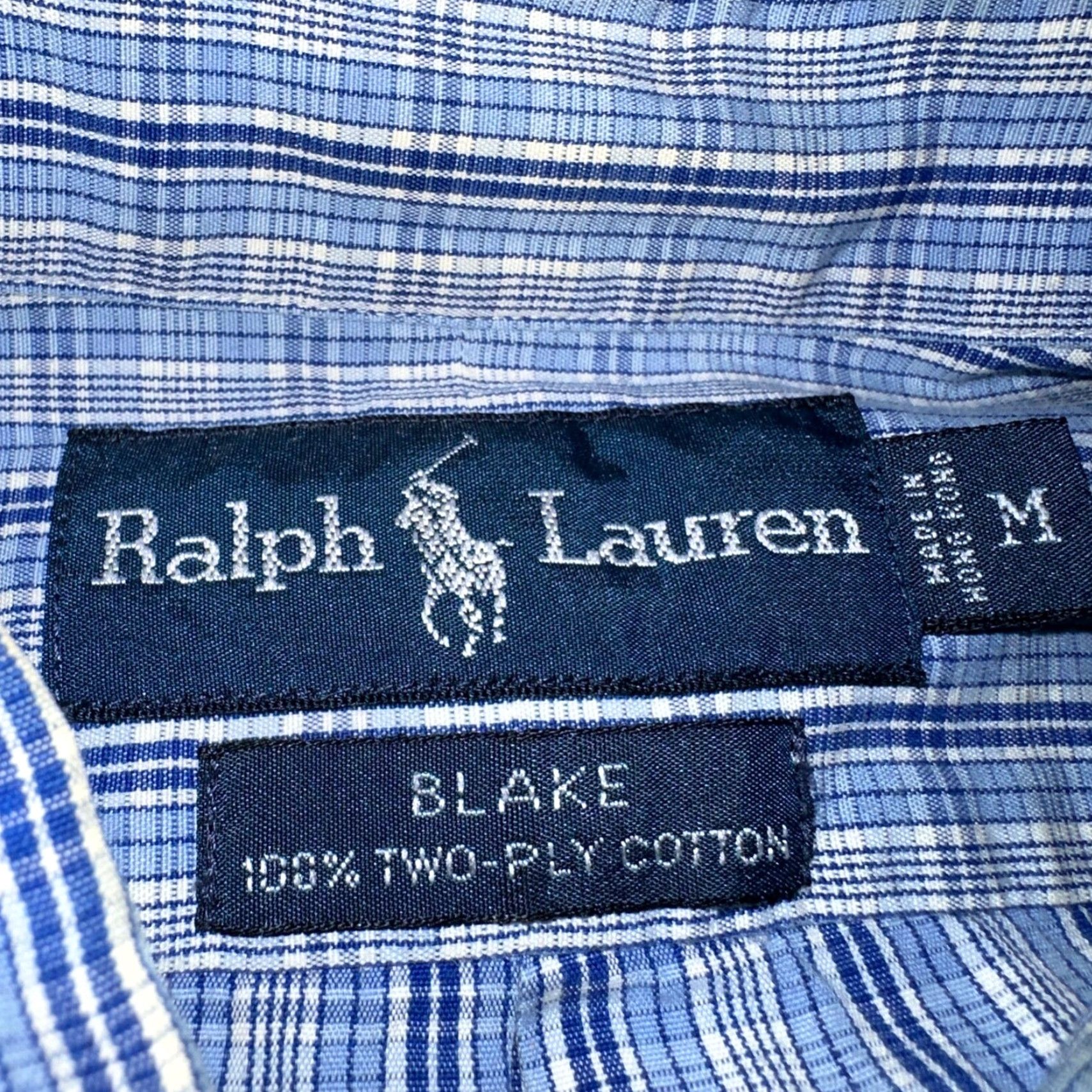 Polo Ralph Lauren Ralph Lauren Polo Button-Down Shirt Men M Blue Plaid VTG Blake Two-Ply Size US M / EU 48-50 / 2 - 3 Thumbnail