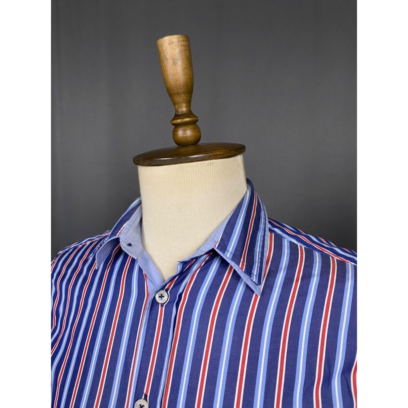 Dolce & Gabbana Dolce&Gabbana Old Money Style Men's Blue Striped Longsleeve Size US M / EU 48-50 / 2 - 5 Thumbnail