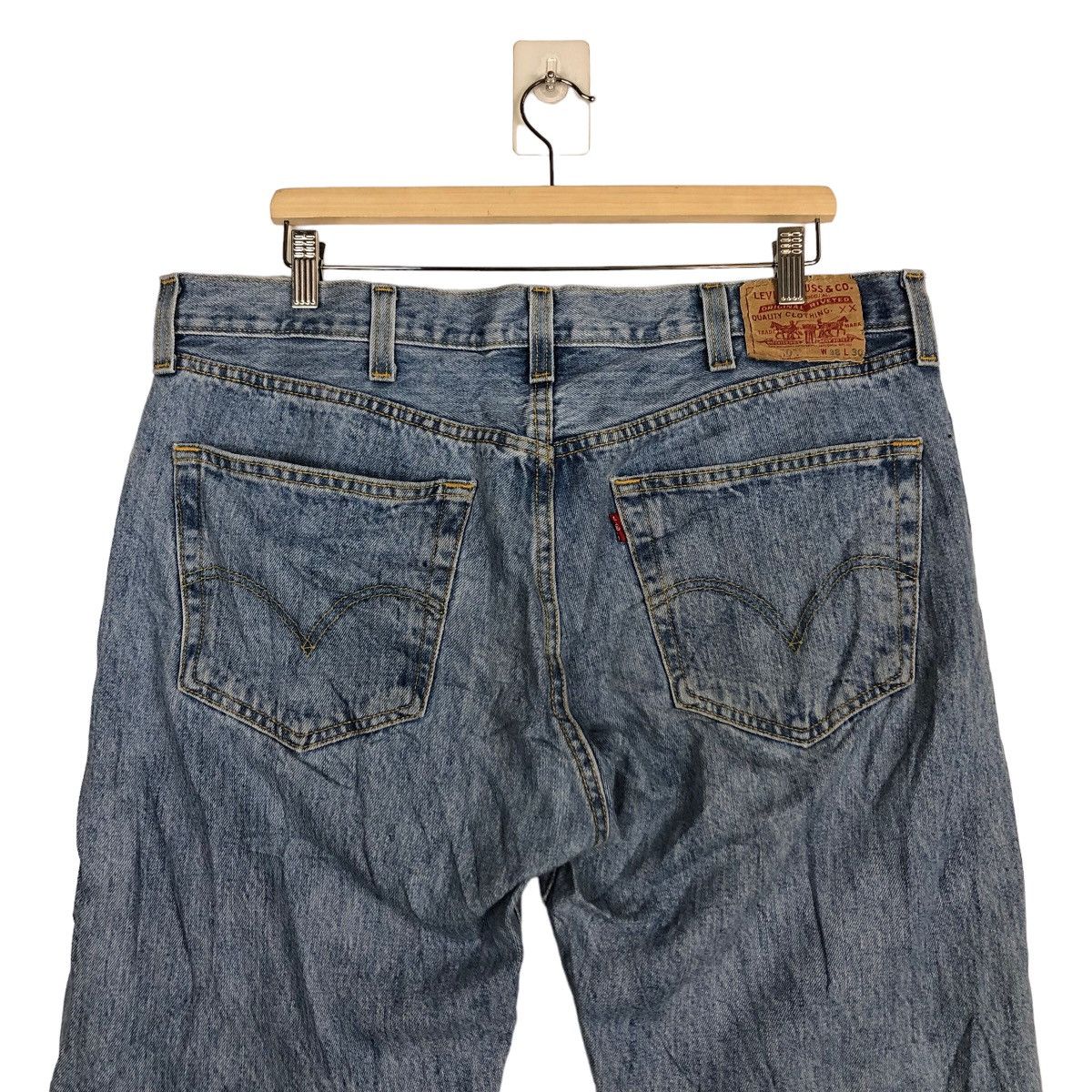 Levi's 🔥90’s VINTAGE LEVIS DISTRESSED DENIM JEANS USA Size US 36 / EU 52 - 8 Thumbnail