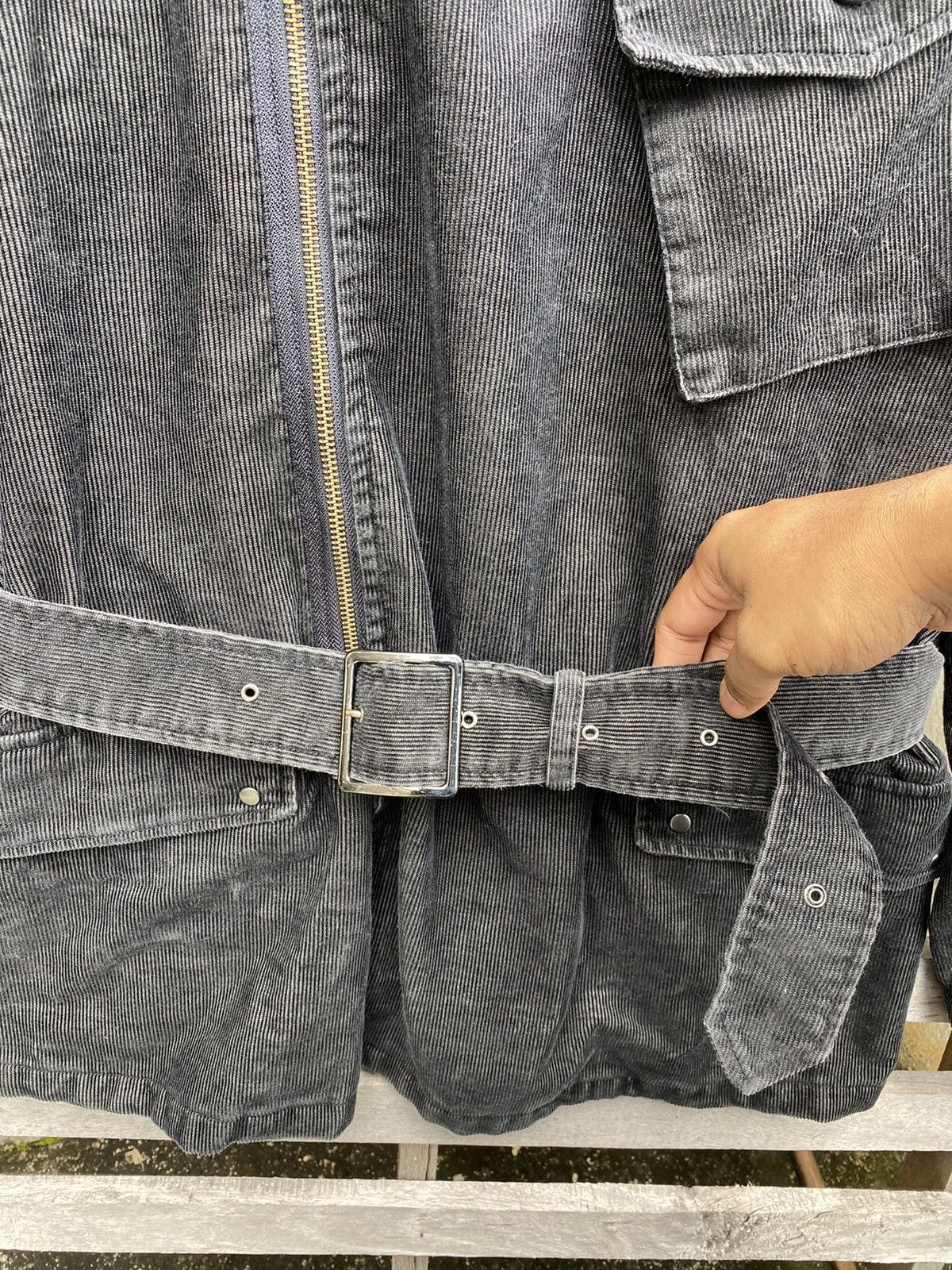 If Six Was Nine 🔥 Rare 🔥 Vintage PPFM Punk Style Corduroy Jacket Size M / US 6-8 / IT 42-44 - 6 Thumbnail