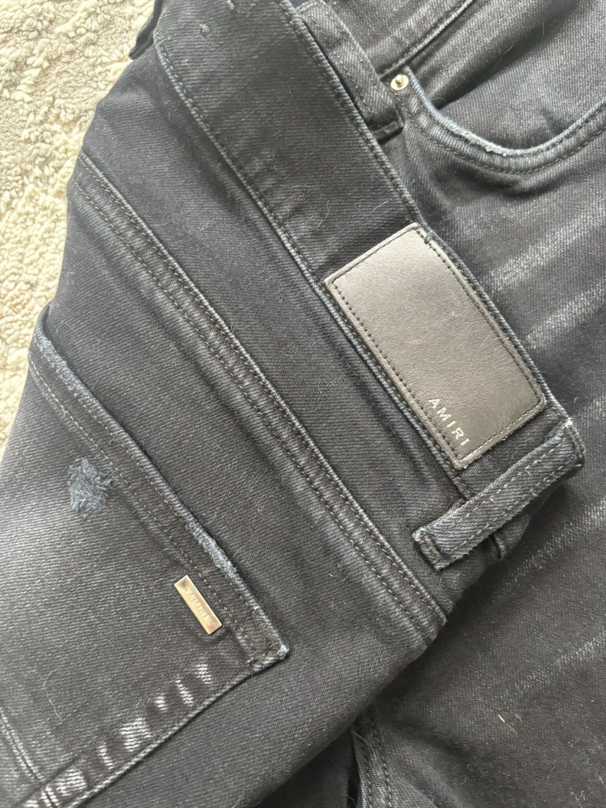 Amiri Amiri Black Logo Jeans Size US 34 / EU 50 - 4 Thumbnail