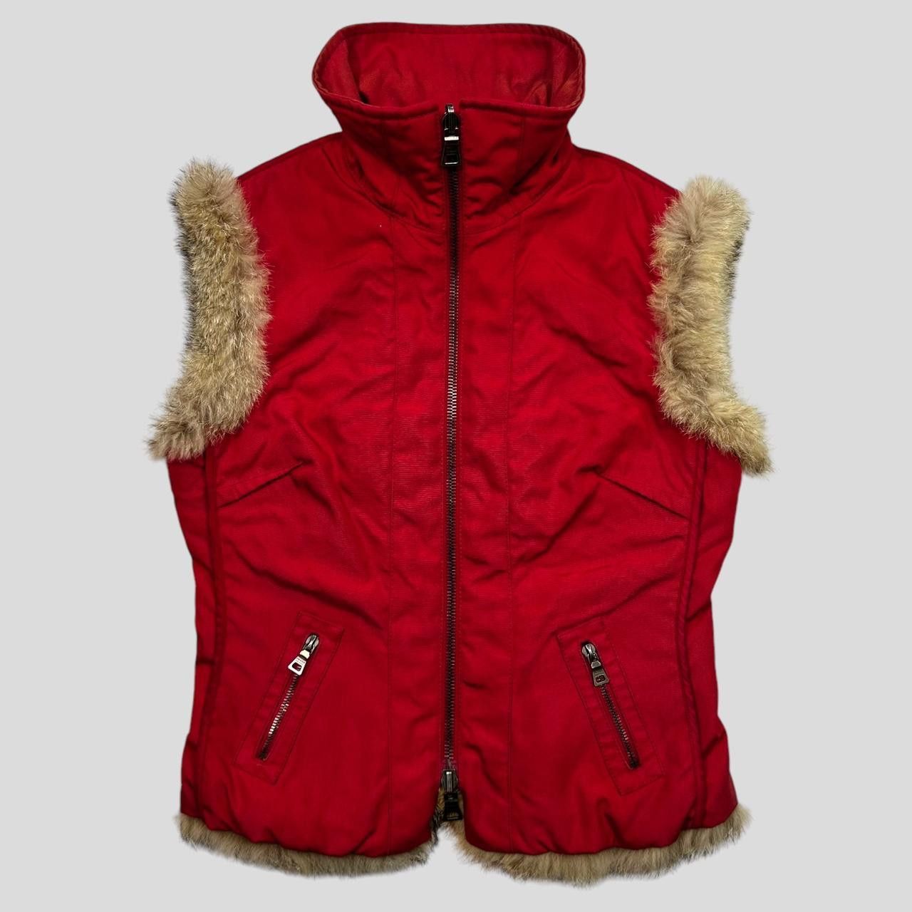 Prada Prada Sport 00’s Nylon Fox Fur Reversible Quilted Gilet IT44 Size M / US 6-8 / IT 42-44 - 2 Thumbnail