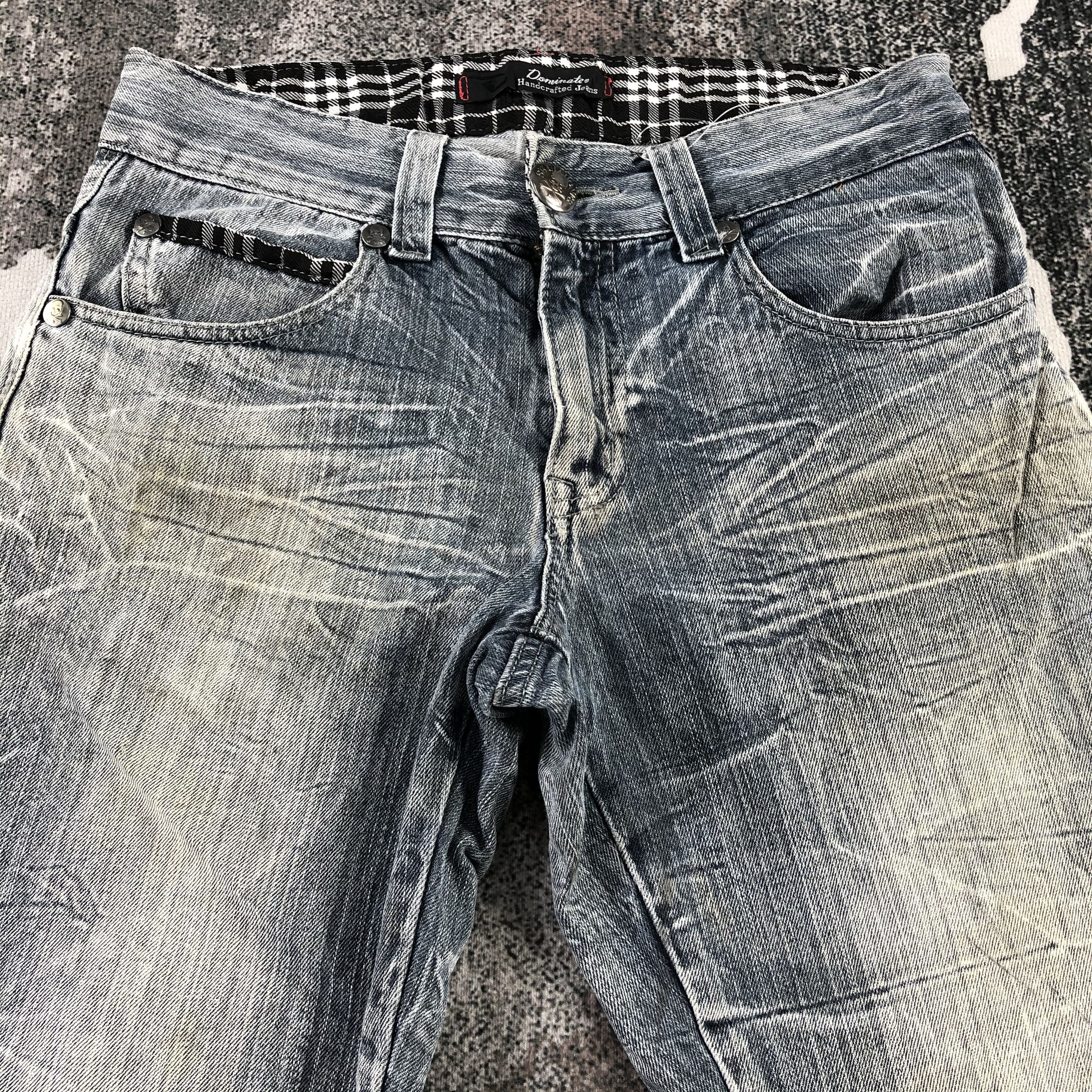 Japanese Brand Dominate Handcrafted Jeans Faded Blue Denim KJ1331 Size US 30 / EU 46 - 3 Thumbnail