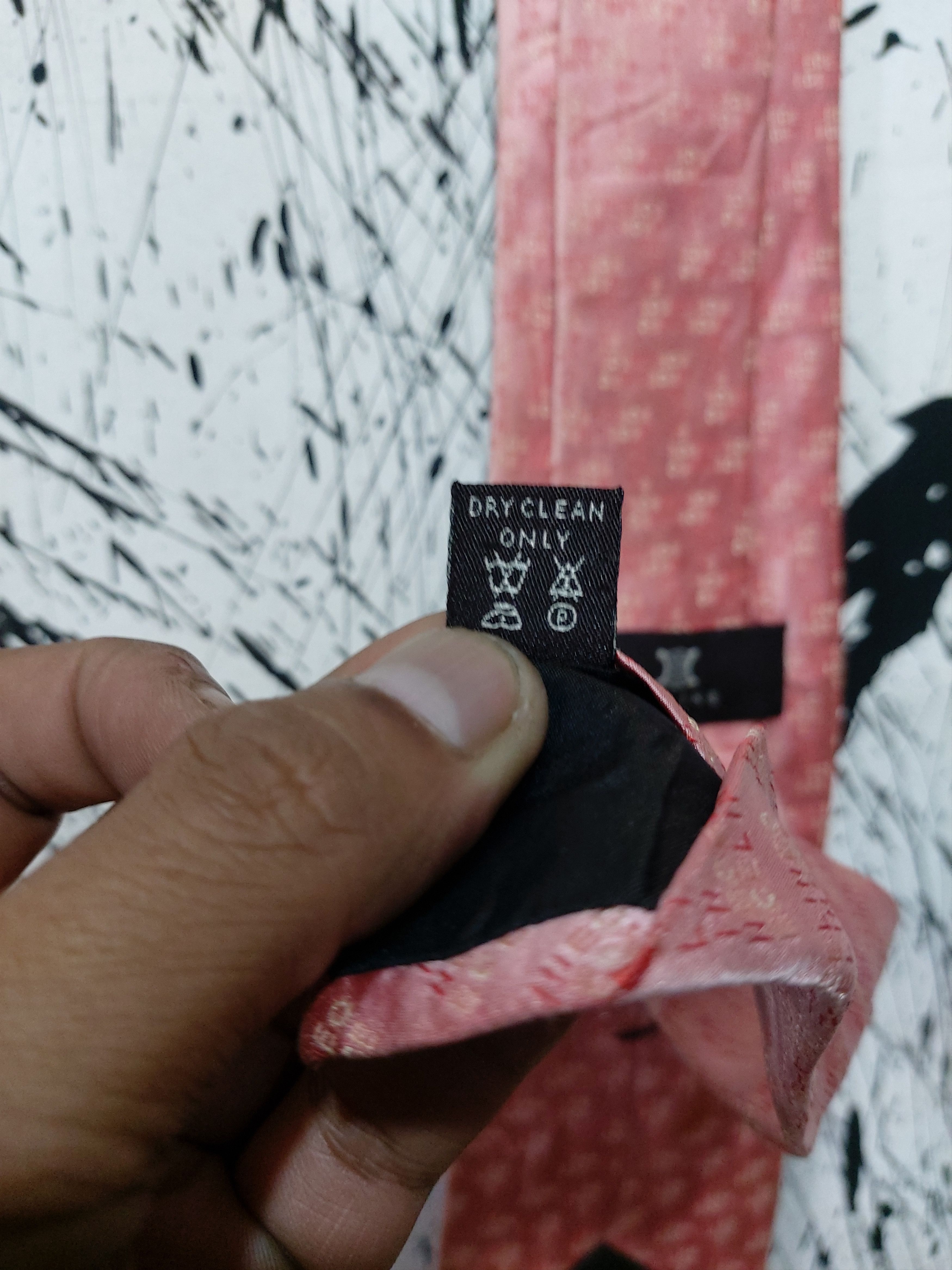 Celine CELINE MONOGRAM SCRIPT TIE 100% SILK Size ONE SIZE - 6 Thumbnail