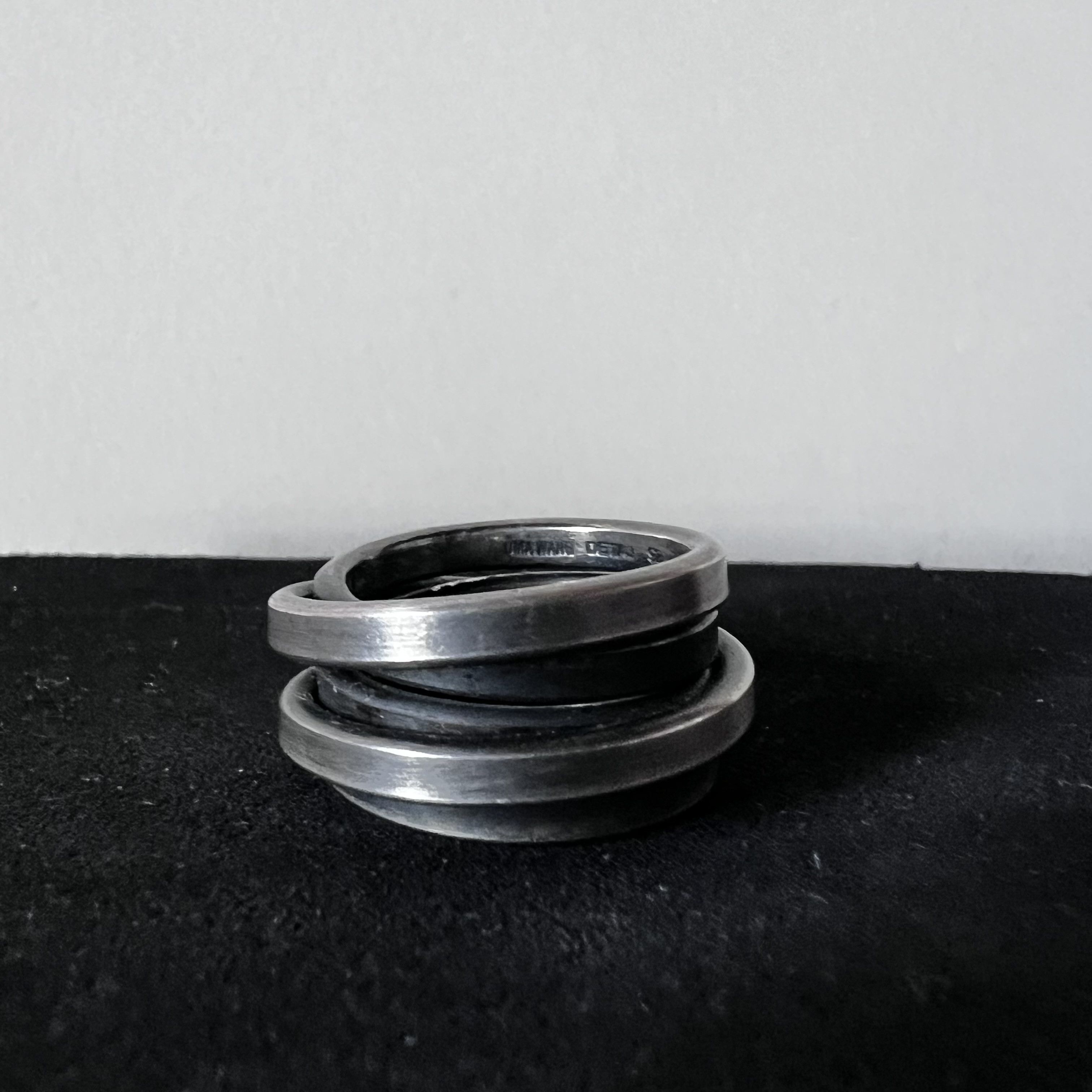 UMA WANG × DETAJ HERB SILVER RING / ROSEMARY / BLACK UMA WANG