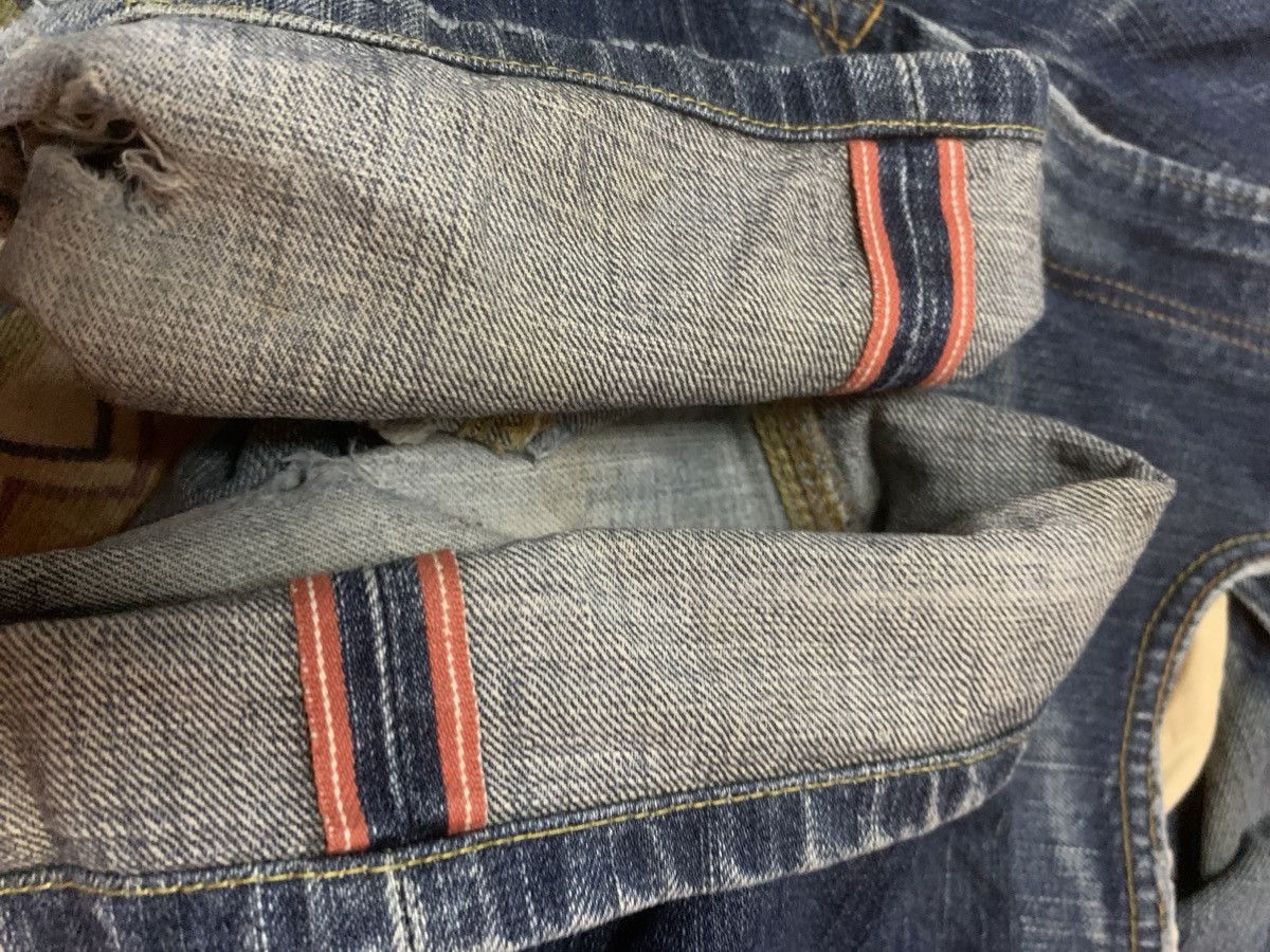 Japanese Brand Edwin 505v selvedge distressed Size US 30 / EU 46 - 9 Thumbnail