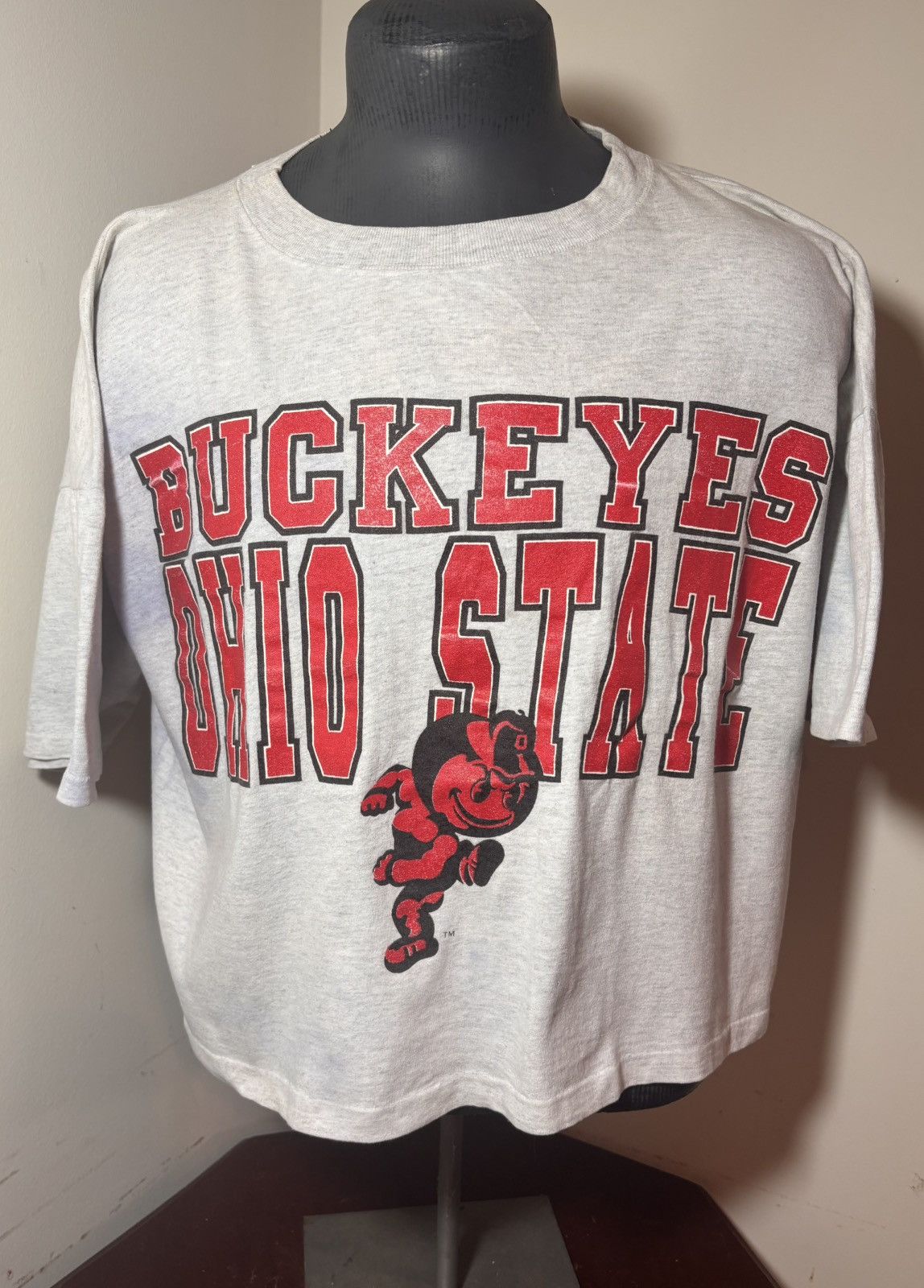Vintage Vintage 1980s Ohio state buckeyes crop top Size L / US 10 / IT 46 - 1 Thumbnail