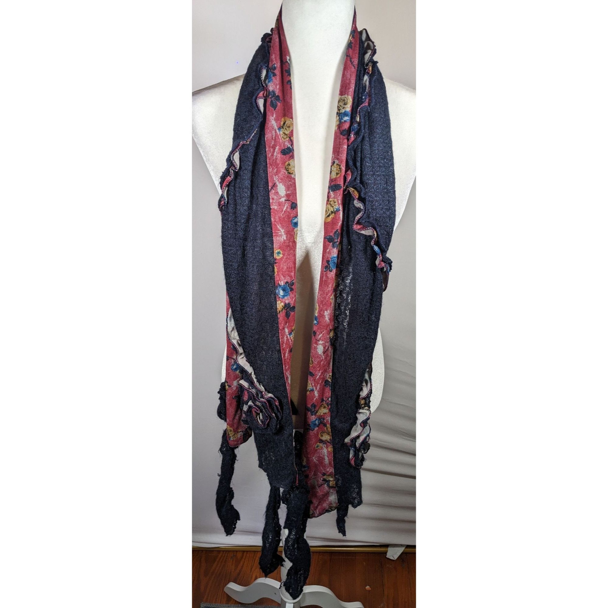 Other Vintage Witchy Floral Bohemian Fairycore Asymmetrical Pink A Size ONE SIZE - 6 Thumbnail