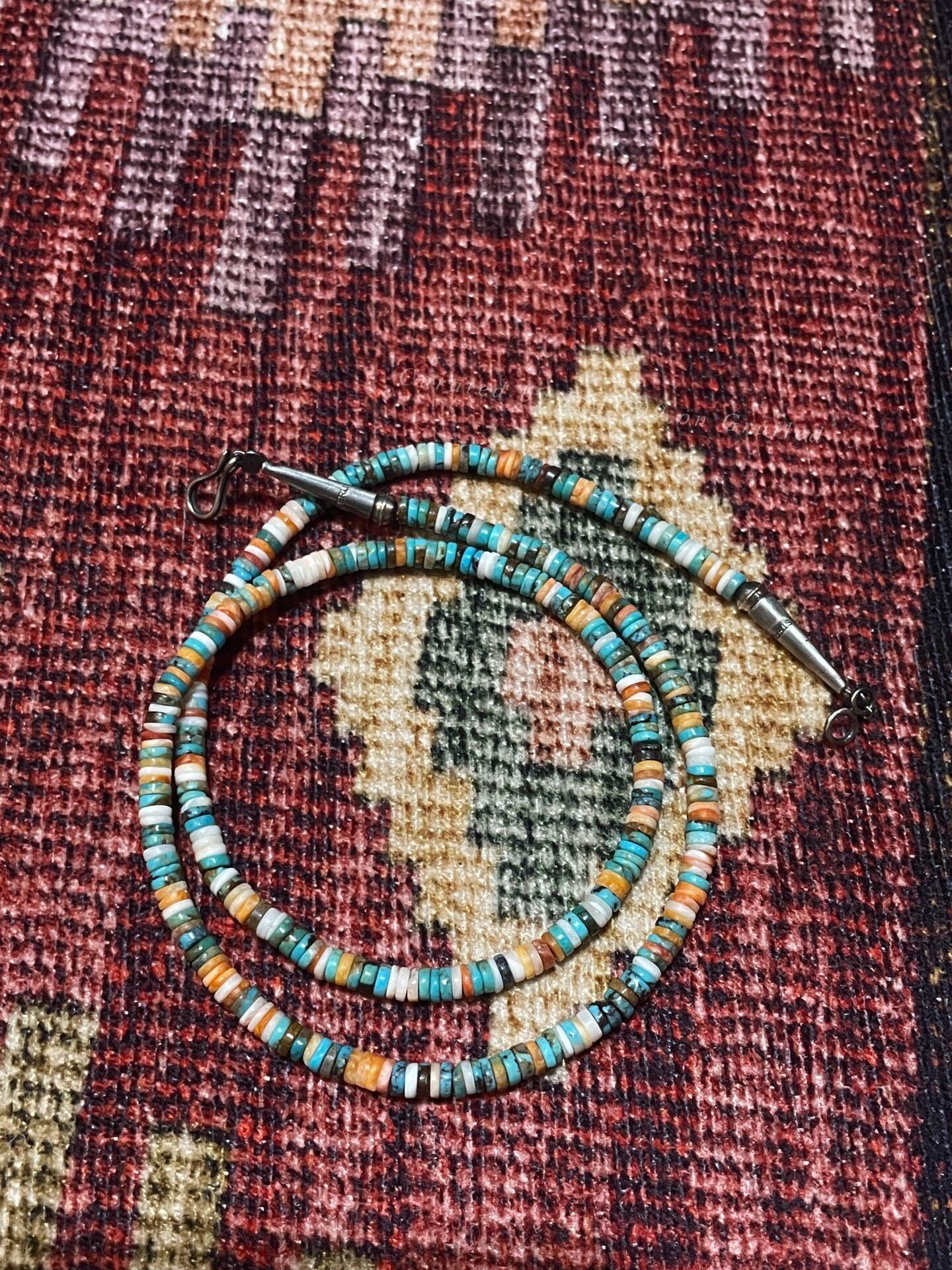 Vintage Turquoise Rainbow Heishi Necklace Size ONE SIZE - 1 Thumbnail