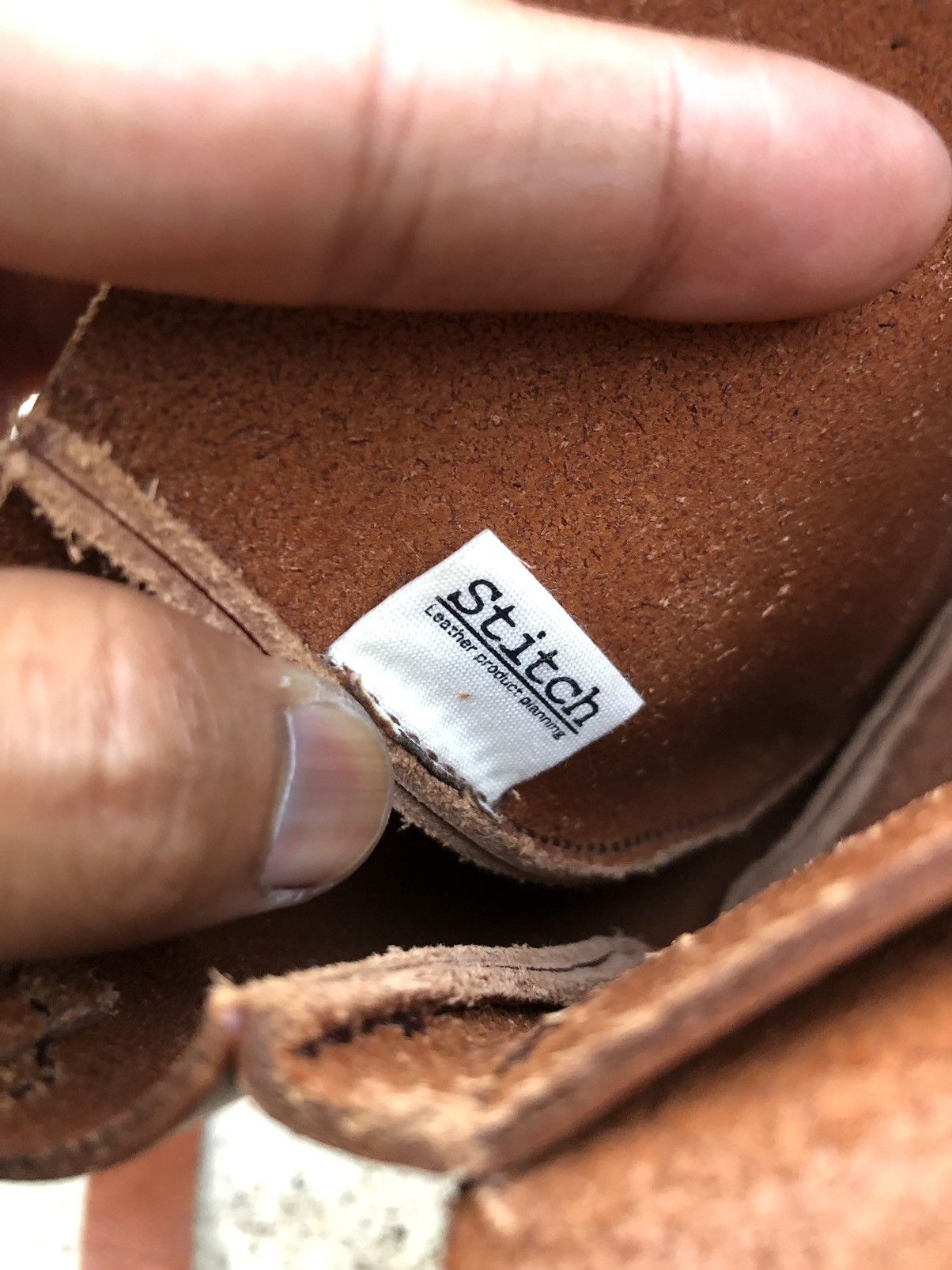 Genuine Leather STITCH LEATHER CROSSBODY BAG Size ONE SIZE - 7 Thumbnail