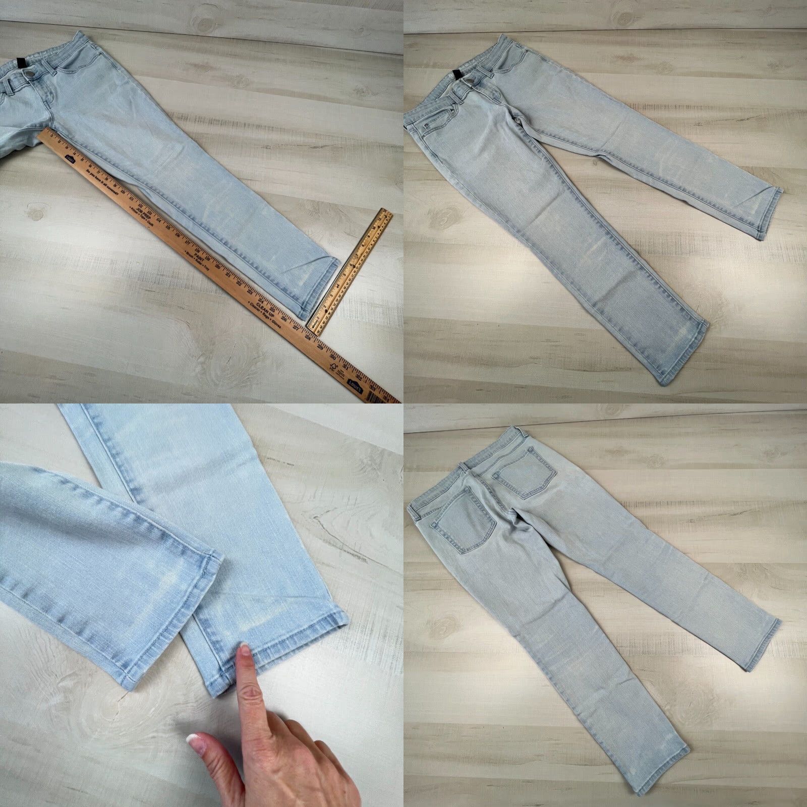 Gap Gap Womens Skinny Jeans 6 Blue Low Rise Stretch Size 28" / US 6 / IT 42 - 8 Thumbnail