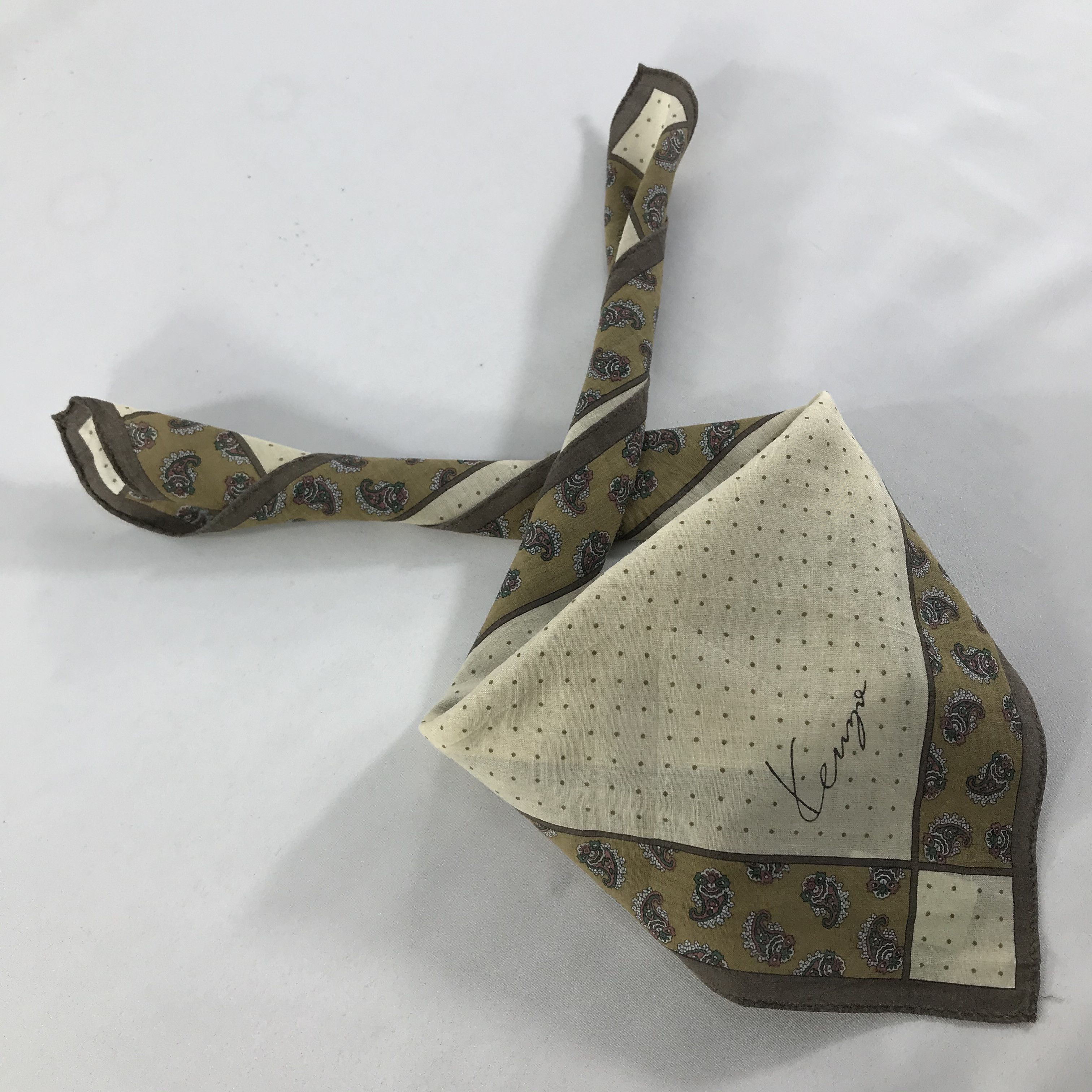 Kenzo × Vintage Kenzo Bandana / Handkerchief / Neckerchief - S1331 Size ONE SIZE - 4 Thumbnail