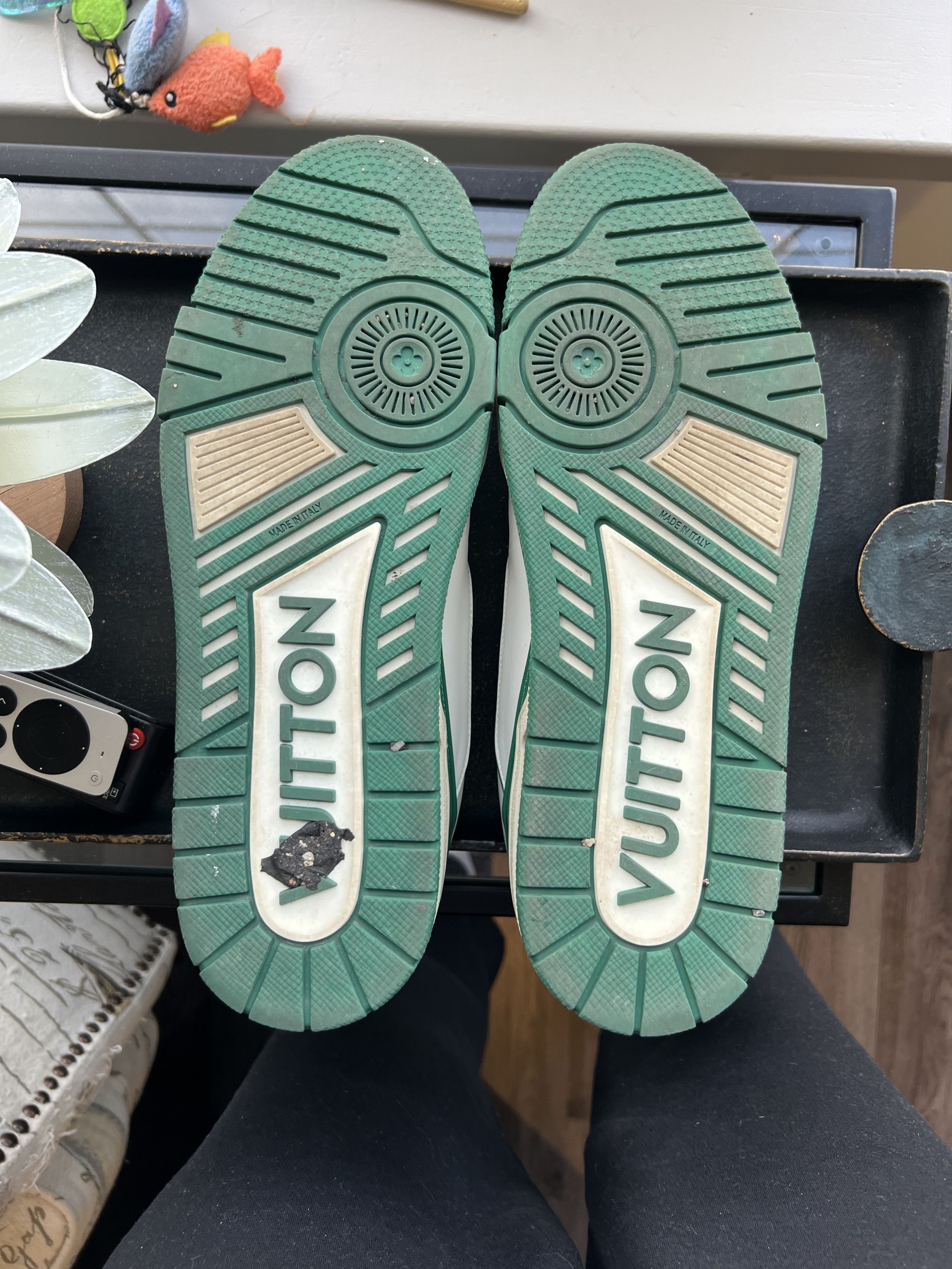 Louis Vuitton White Green Trainer Virgil Abloh OG Size US 10 / EU 43 - 5 Thumbnail