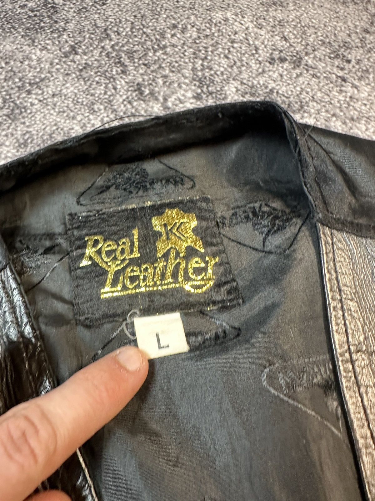 Vintage Y2K Vintage Leather Vests Streetwear Style Casual Rare USA L Size US L / EU 52-54 / 3 - 2 Thumbnail