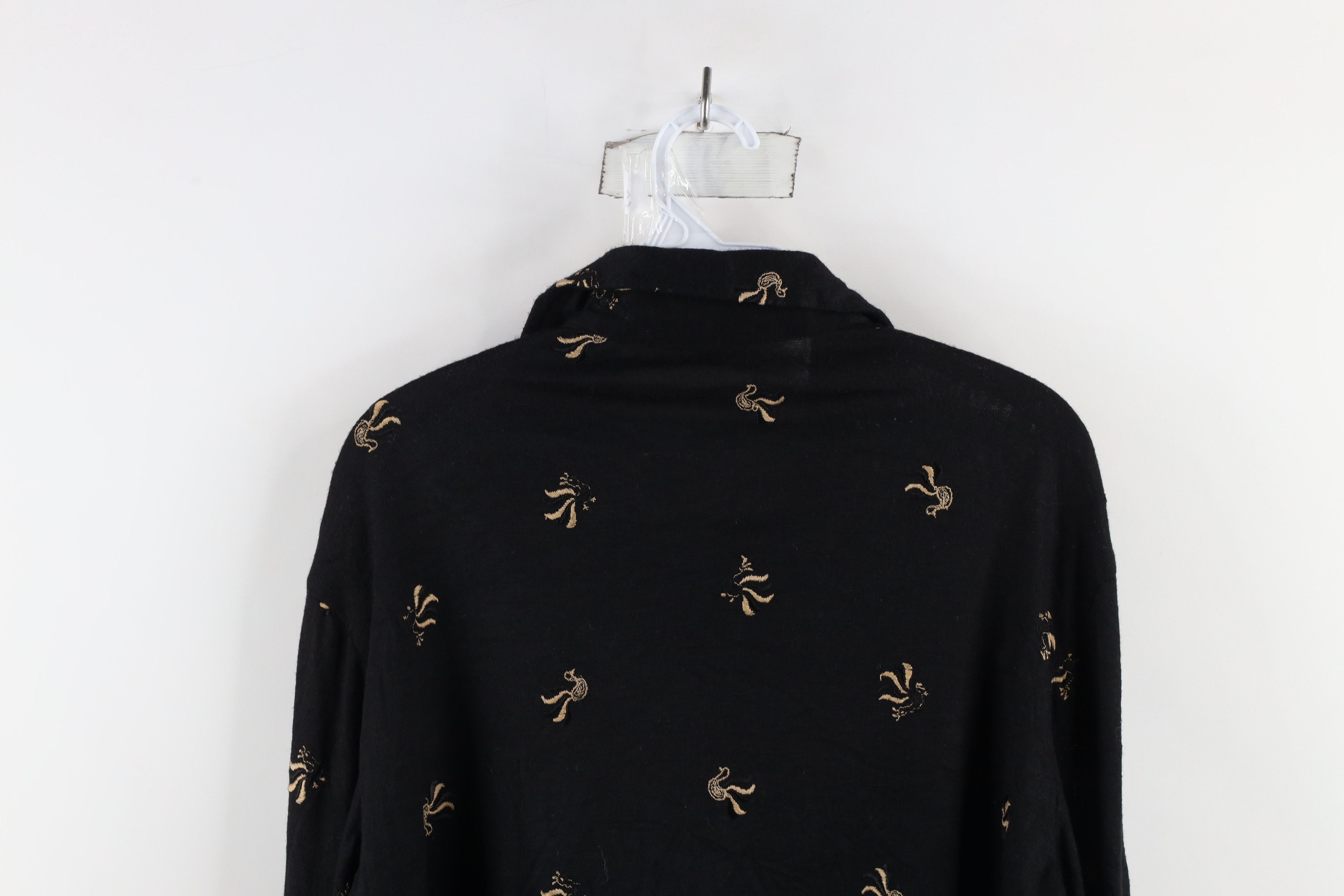 Vintage Vintage 70s Streetwear Rooster All Over Print Button Shirt Size US M / EU 48-50 / 2 - 9 Thumbnail