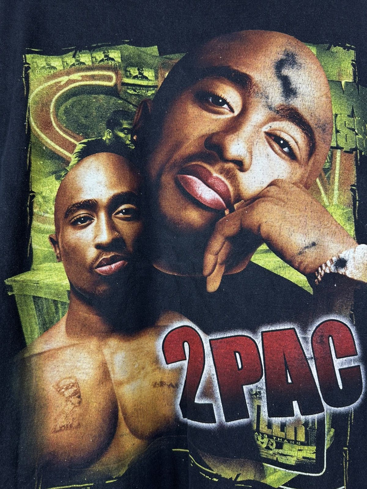 Band Tees Vintage AOP 2Pac Tupac Big Logo T-Shirt Size S Size US S / EU 44-46 / 1 - 5 Thumbnail