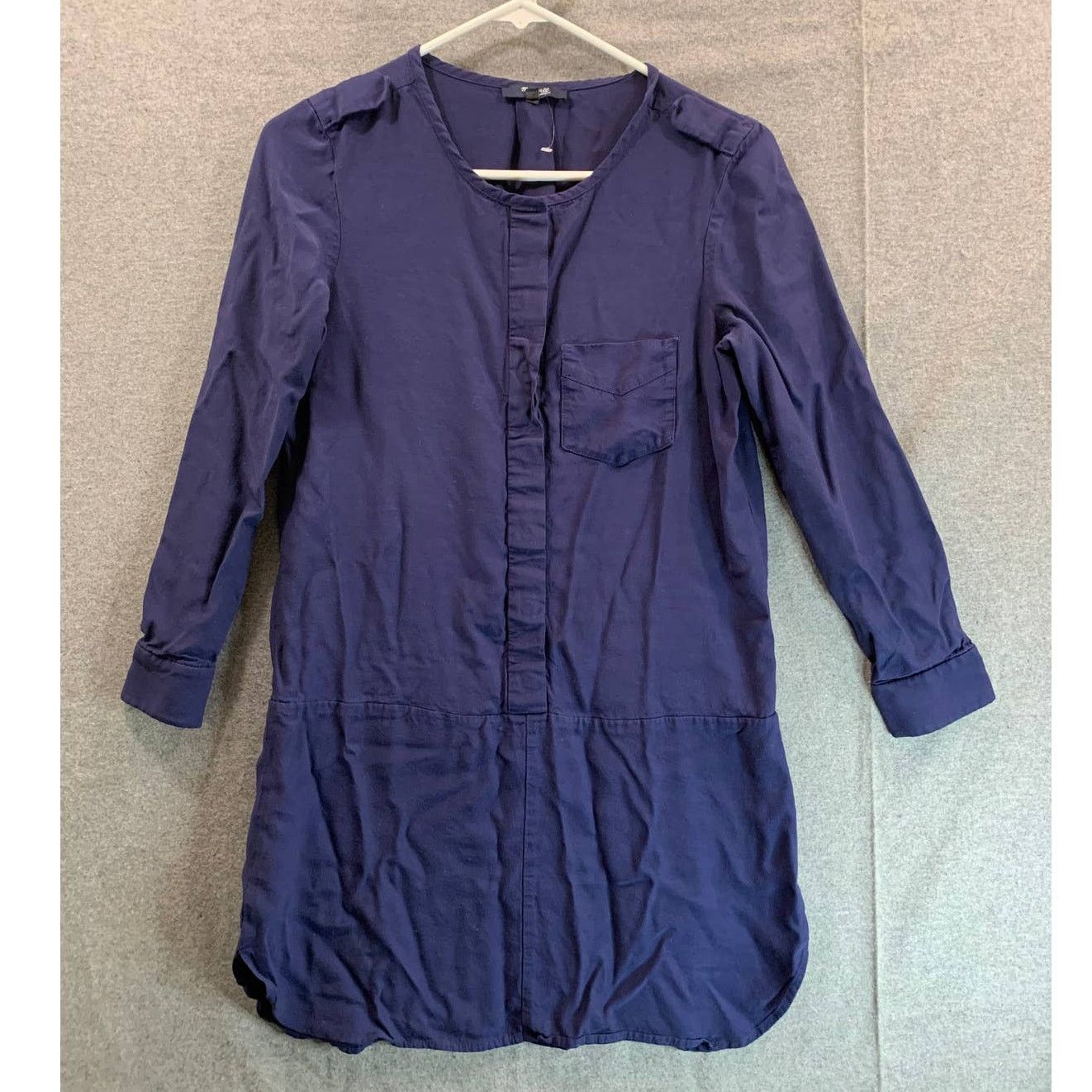 Madewell Madewell Navy Blue Shirt Women Extra Small Long Sleeve Size XS / US 0-2 / IT 36-38 - 1 Thumbnail