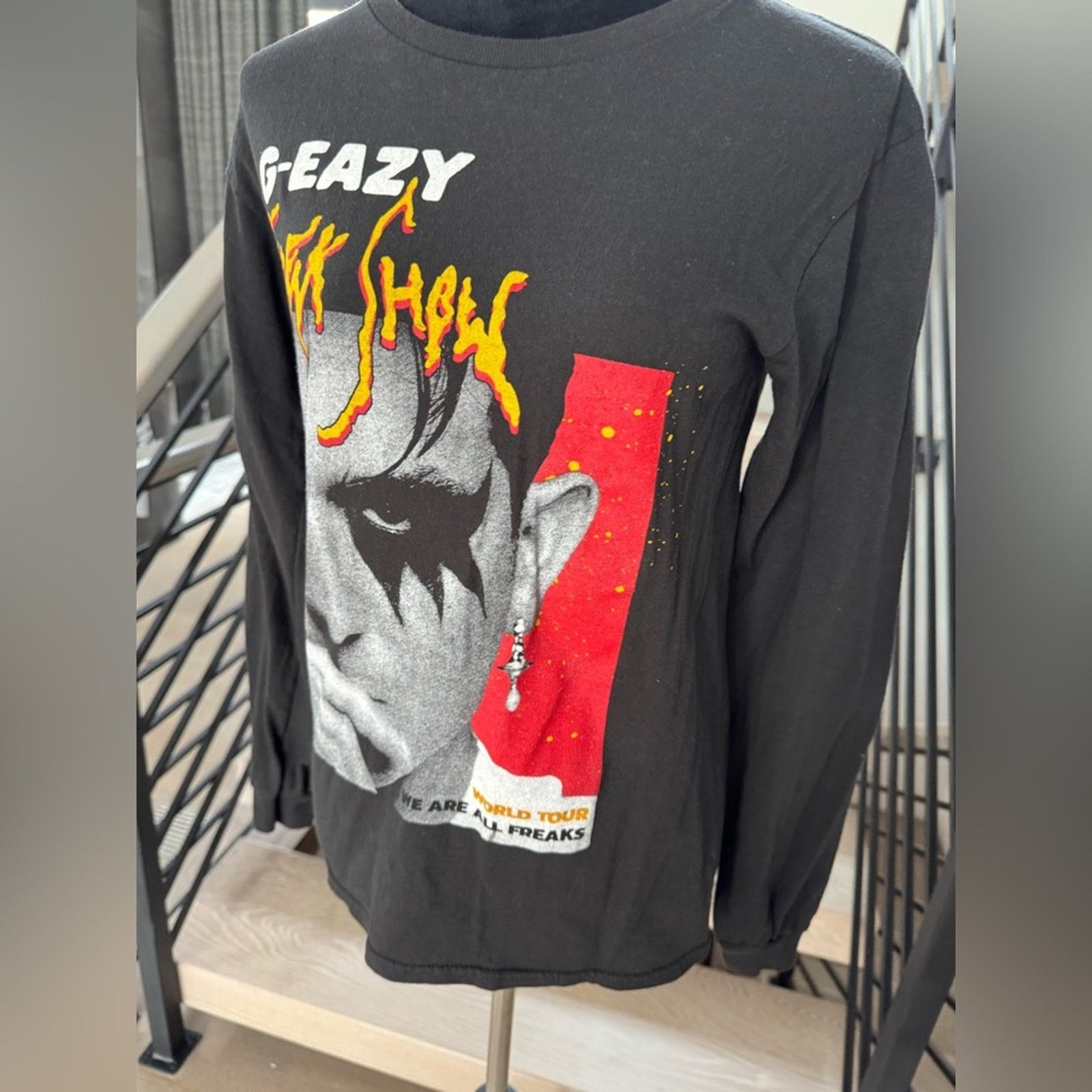 G-Eazy G-Eazy Black Graphic Long Sleeve Shirt Size S / US 4 / IT 40 - 3 Thumbnail