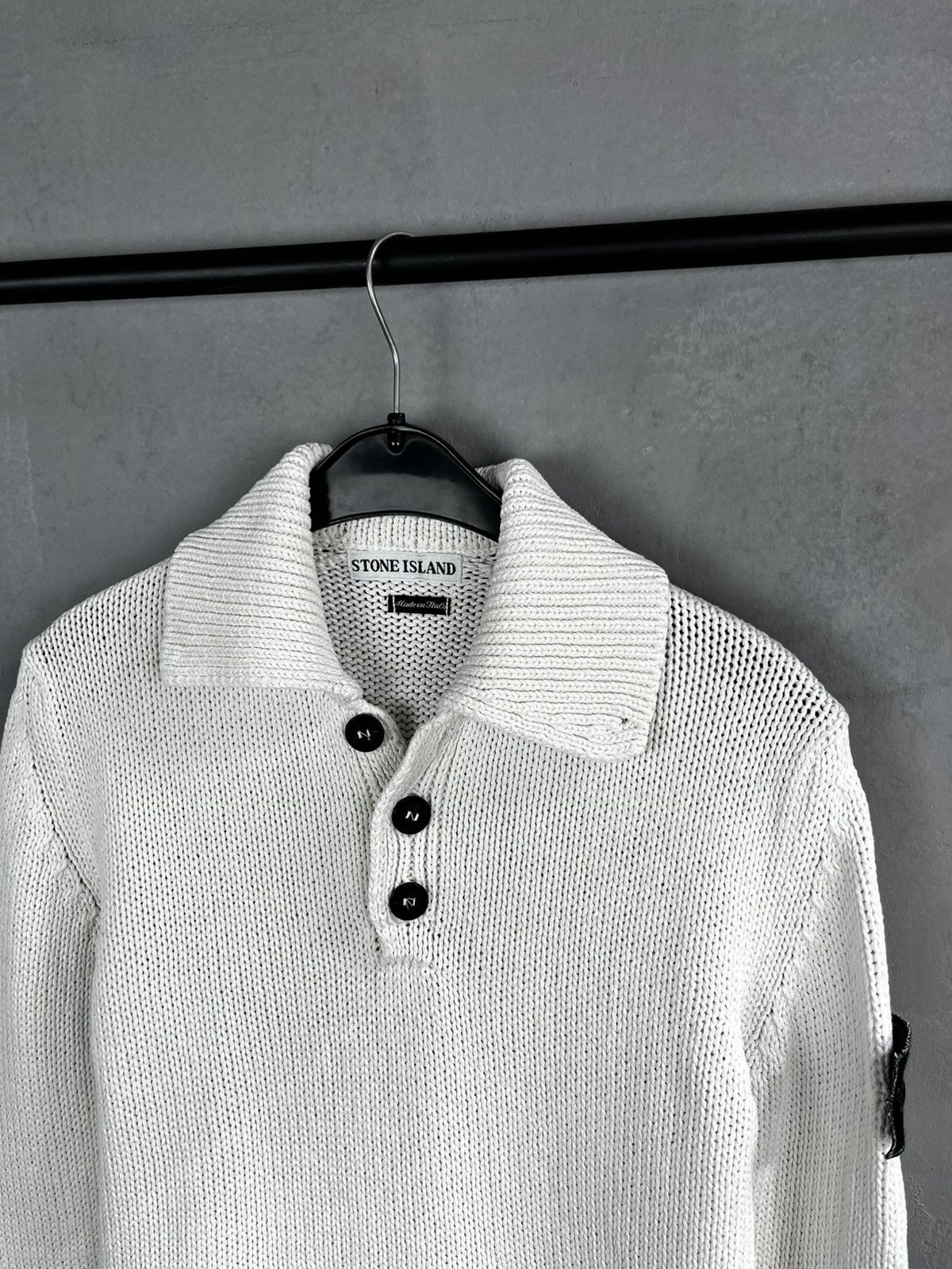 Stone Island × Vintage Stone Island SS 1998 Half Button Knit Size US S / EU 44-46 / 1 - 2 Thumbnail